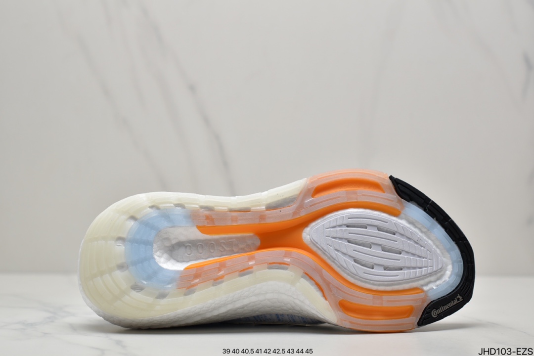 190 阿迪达斯Adidas Ultra Boost 2021”White Clear Blue”UB2021版袜套式针织鞋面休闲运动慢跑鞋GZ7120