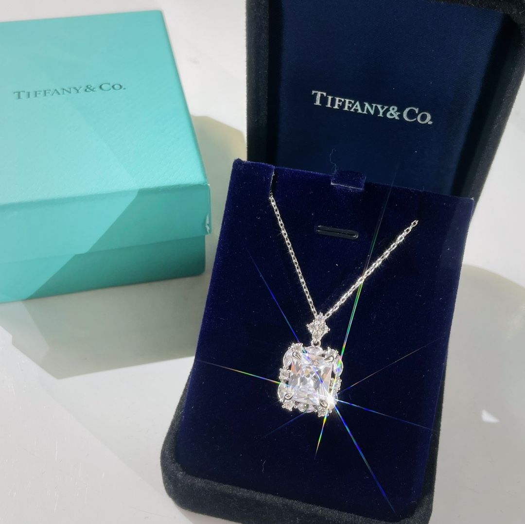 新款☑️TIFFANY&Co.蒂芙尼方形项链