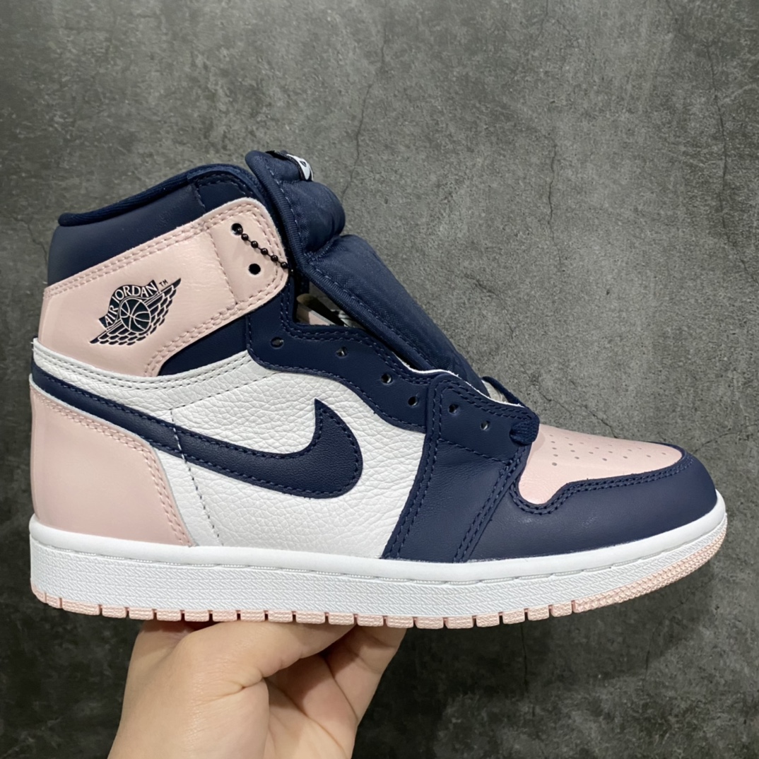 X版纯原 AJ1黑粉脚趾 泡泡糖 货号:DD9335-641 尺码:40-47.5-选品中心
