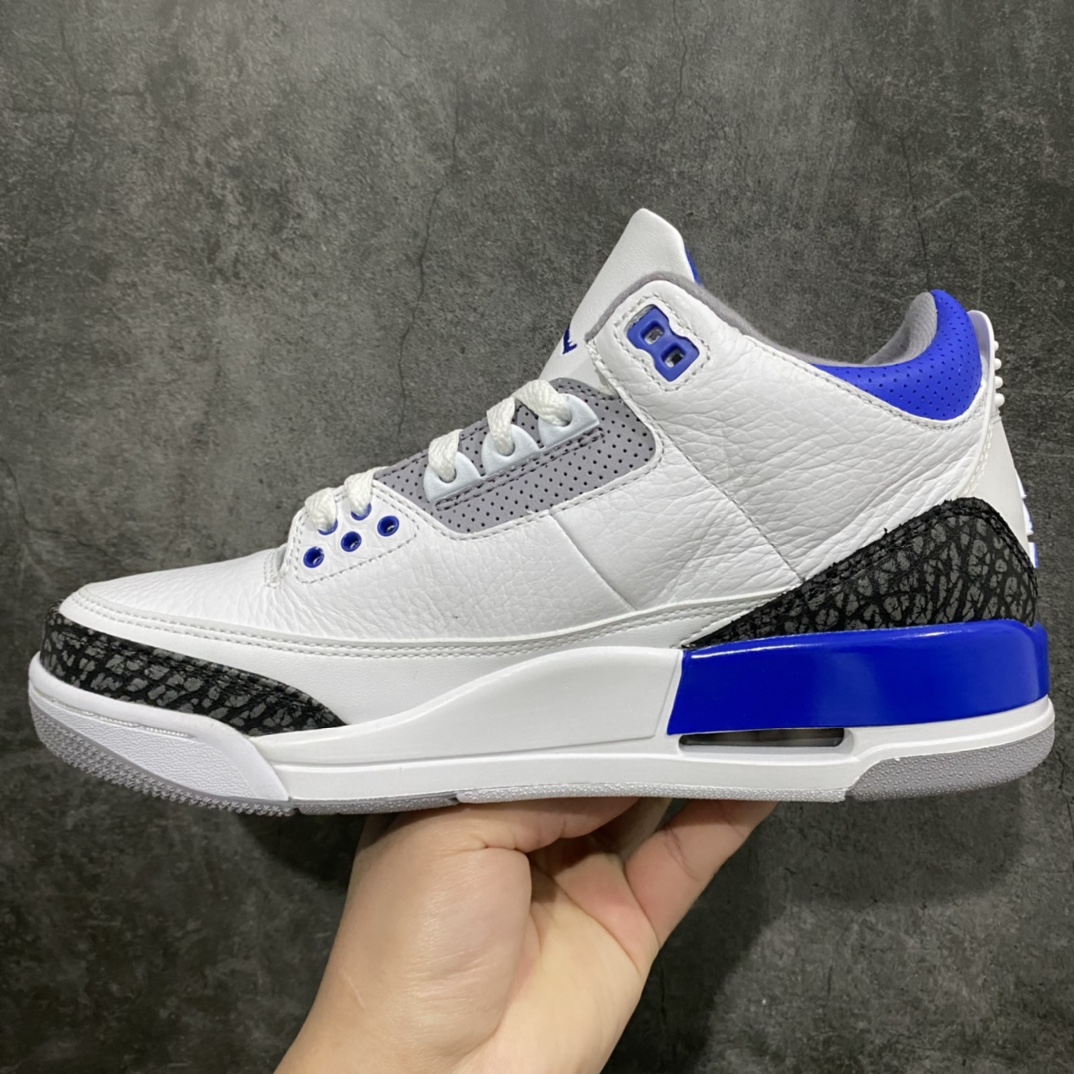 图片[2]-X版纯原aj3赛车蓝 尺码：40-47.5 货号：CT8532-145-选品中心