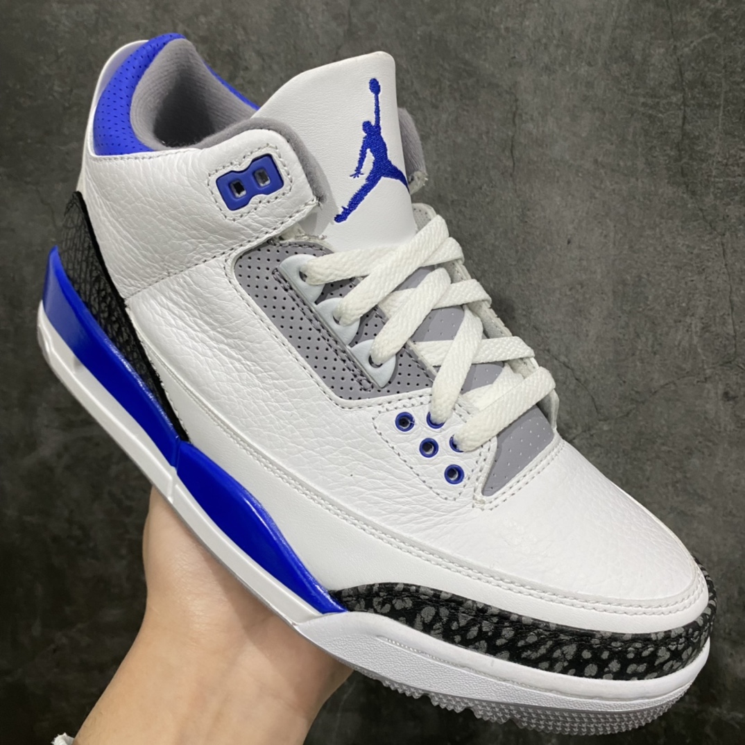 图片[3]-X版纯原aj3赛车蓝 尺码：40-47.5 货号：CT8532-145-选品中心