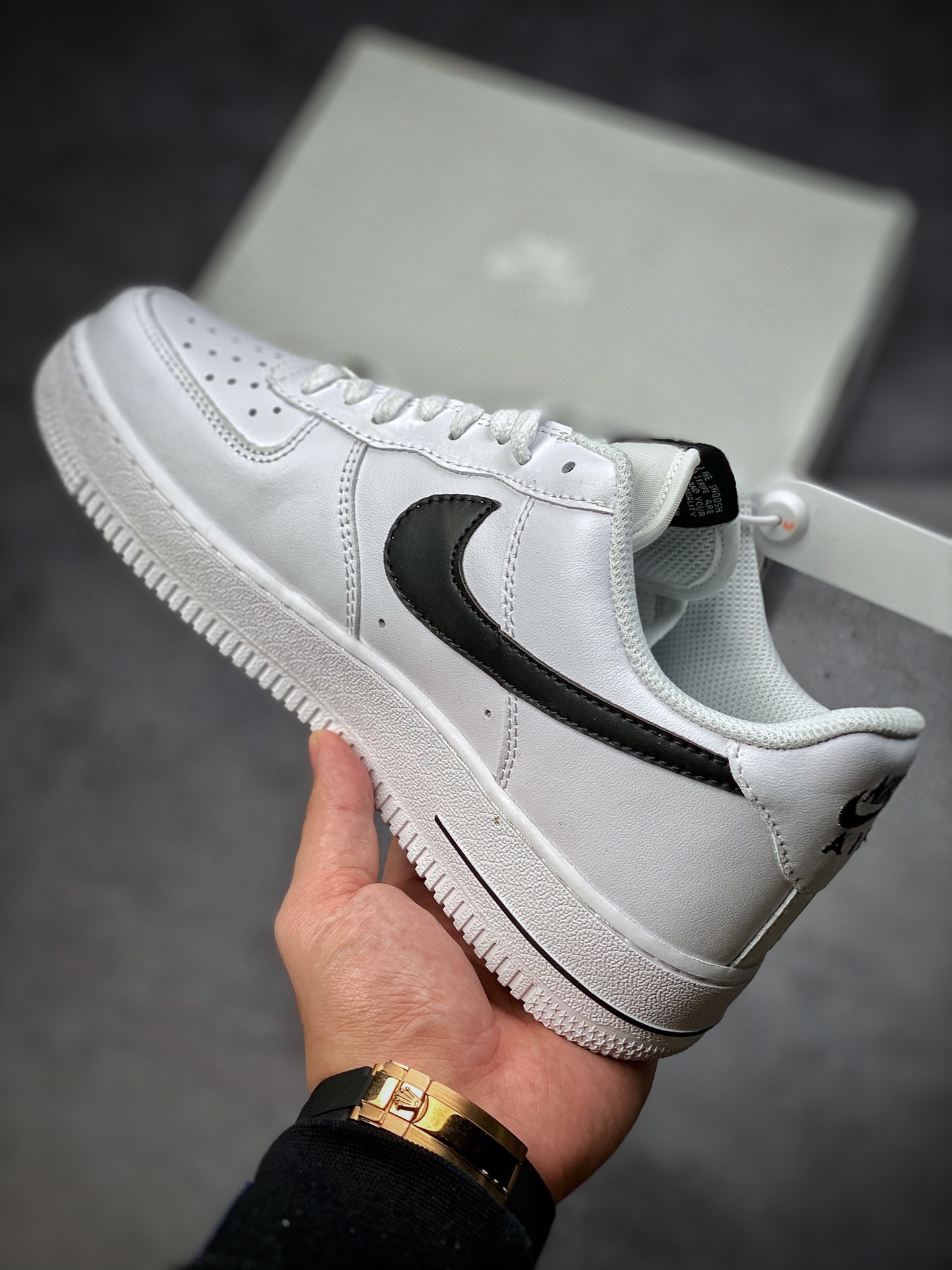 150  Nike Air Force 1 Low 07 硬皮白黑 CT7724-100