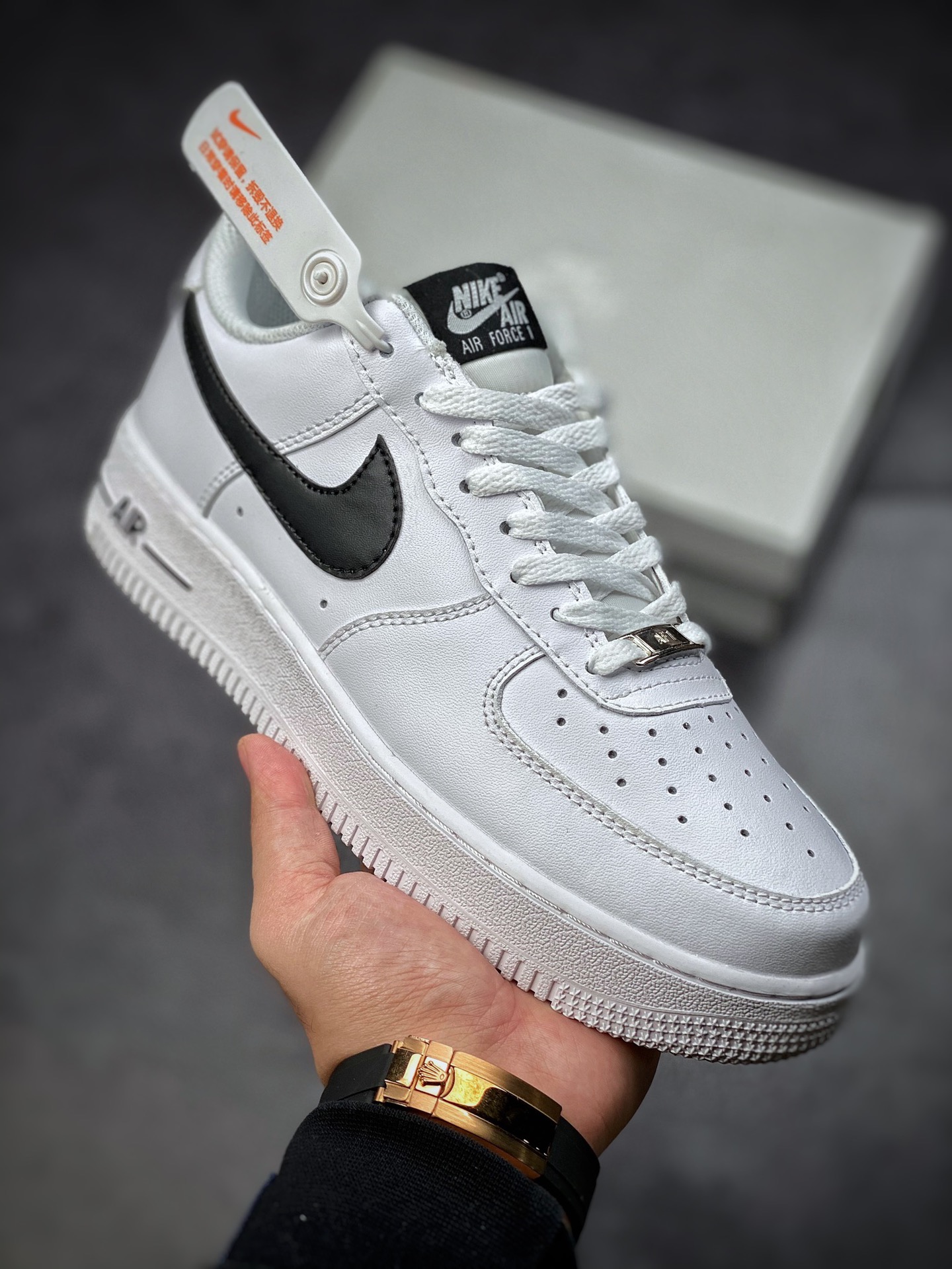150  Nike Air Force 1 Low 07 硬皮白黑 CT7724-100