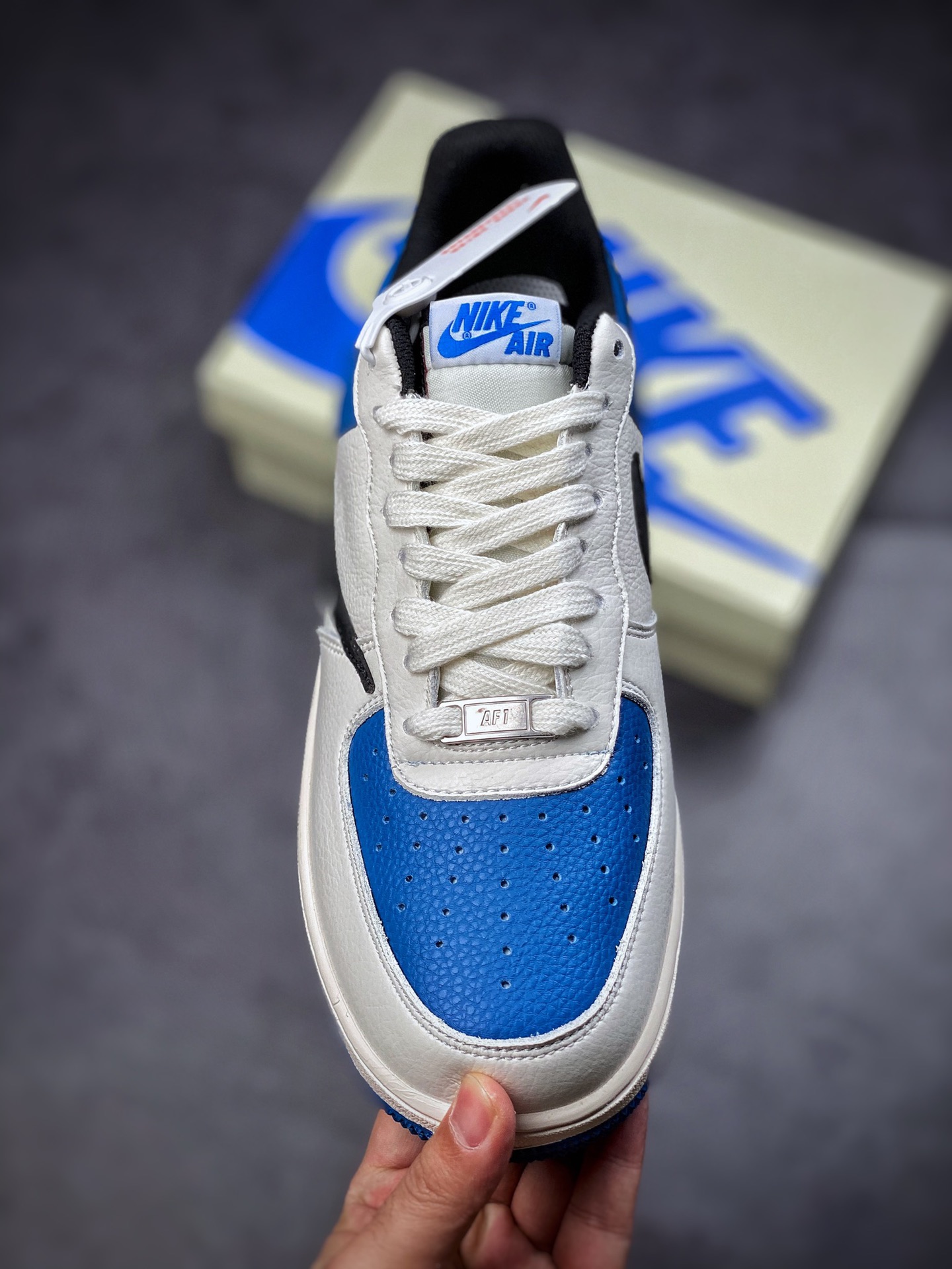 220  Nike Air Force 1 Low 07 米白蓝”倒勾 HG1136-022