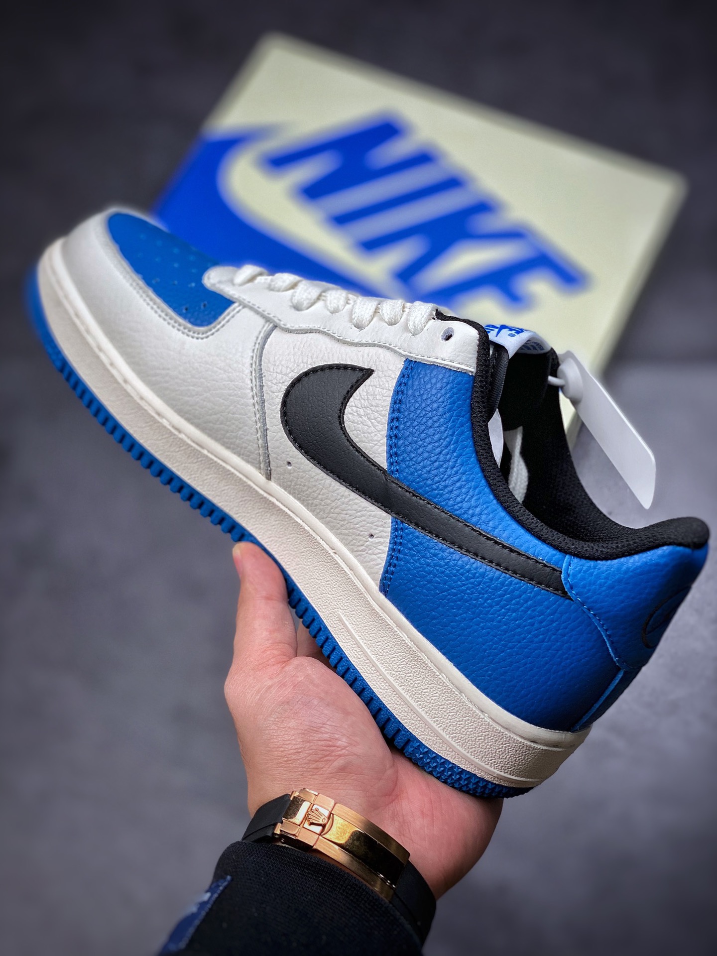 220  Nike Air Force 1 Low 07 米白蓝”倒勾 HG1136-022