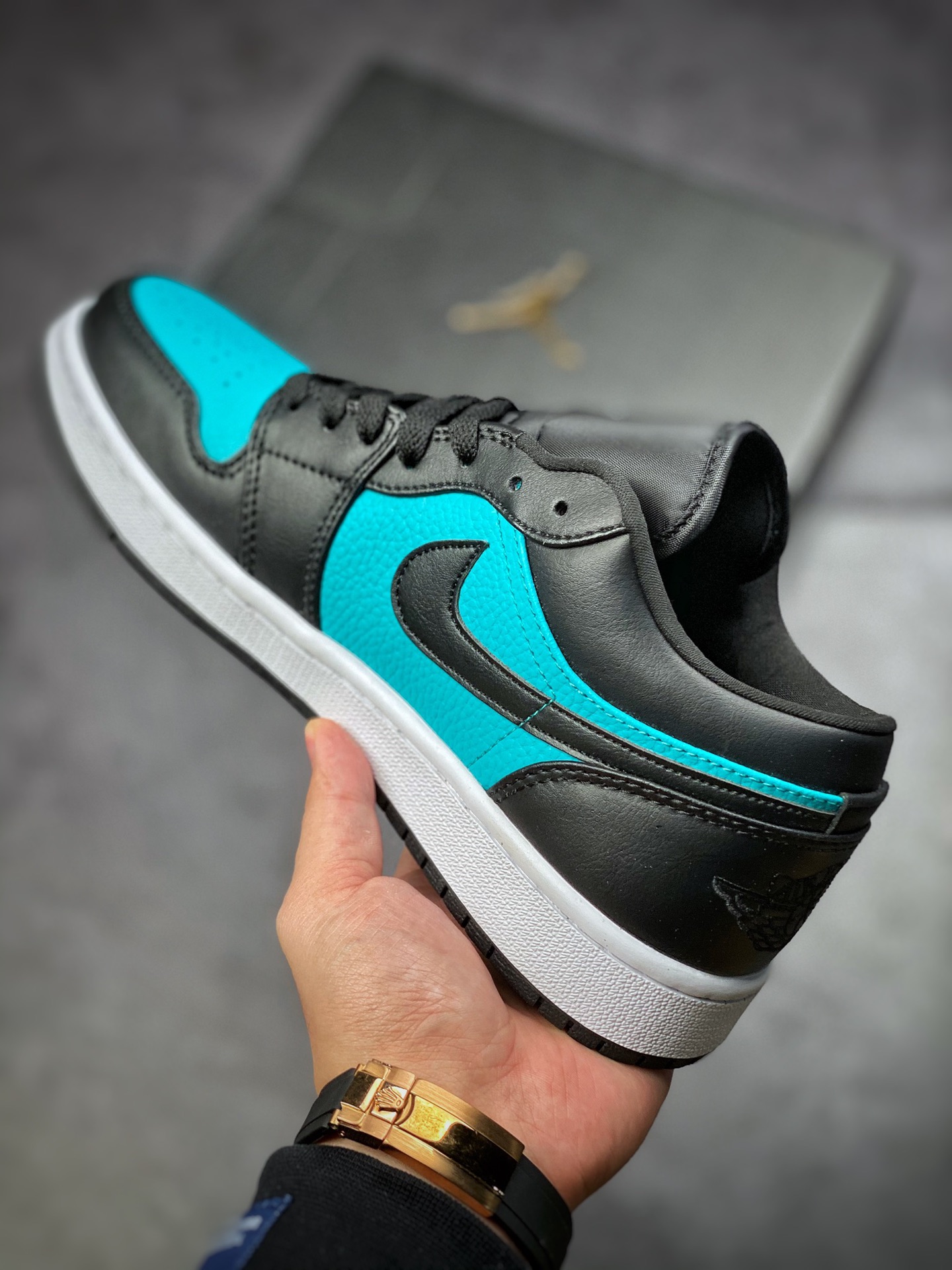 200  Air Jordan 1 Low 黑蓝 AJ1乔1低帮休闲板鞋 553558-026