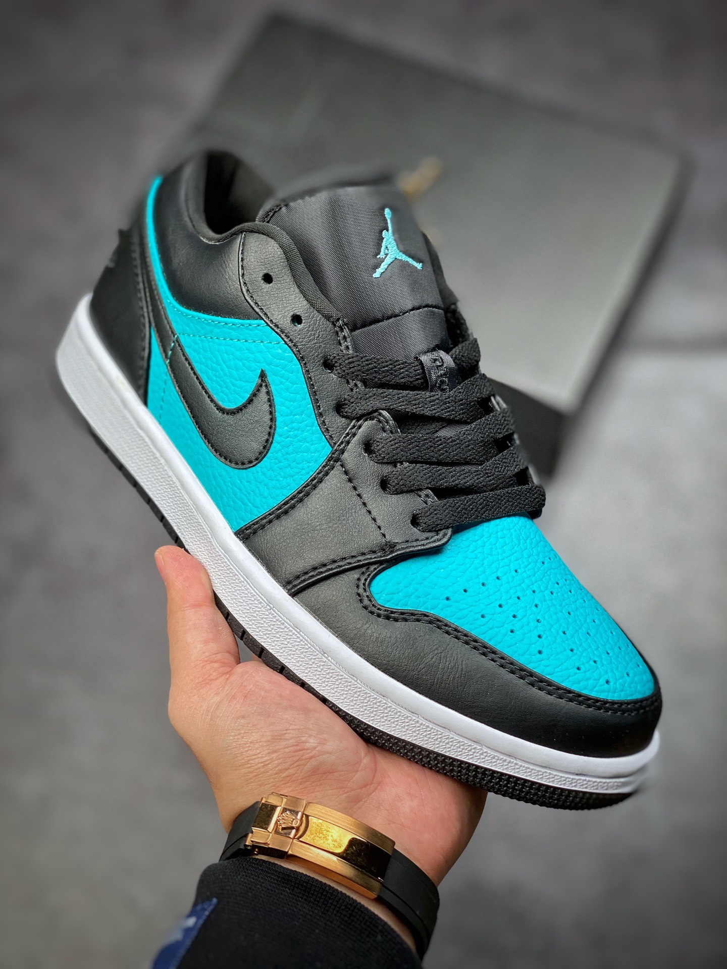 200  Air Jordan 1 Low 黑蓝 AJ1乔1低帮休闲板鞋 553558-026