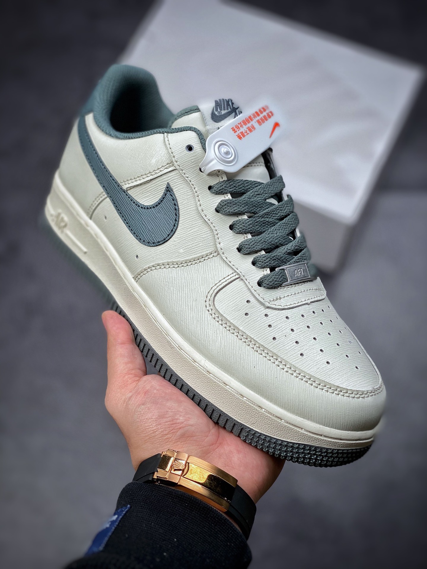 220  Nike Air Force 1 Low 07 米深绿 原楦头原纸板 MK6369-566