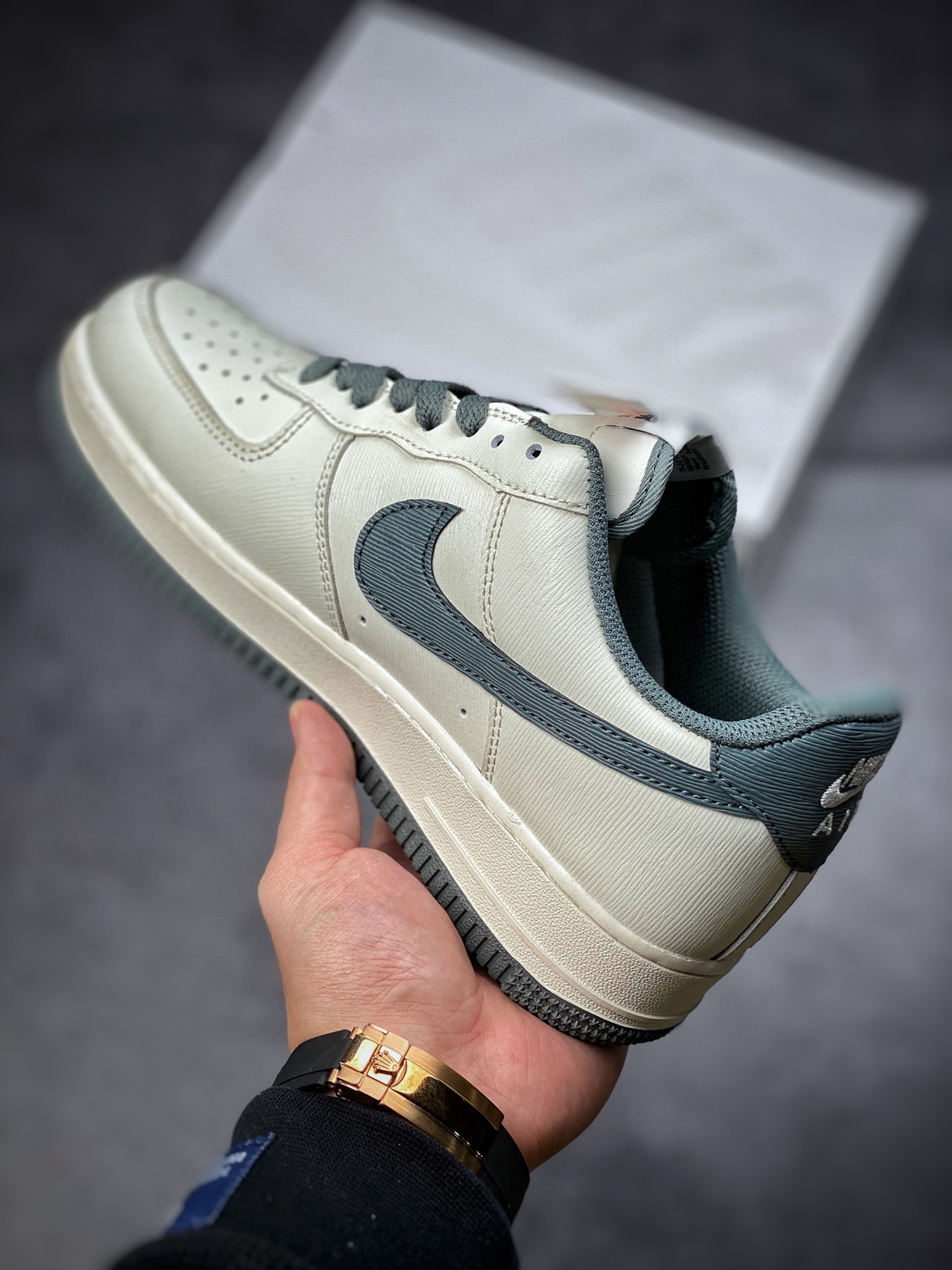 220  Nike Air Force 1 Low 07 米深绿 原楦头原纸板 MK6369-566