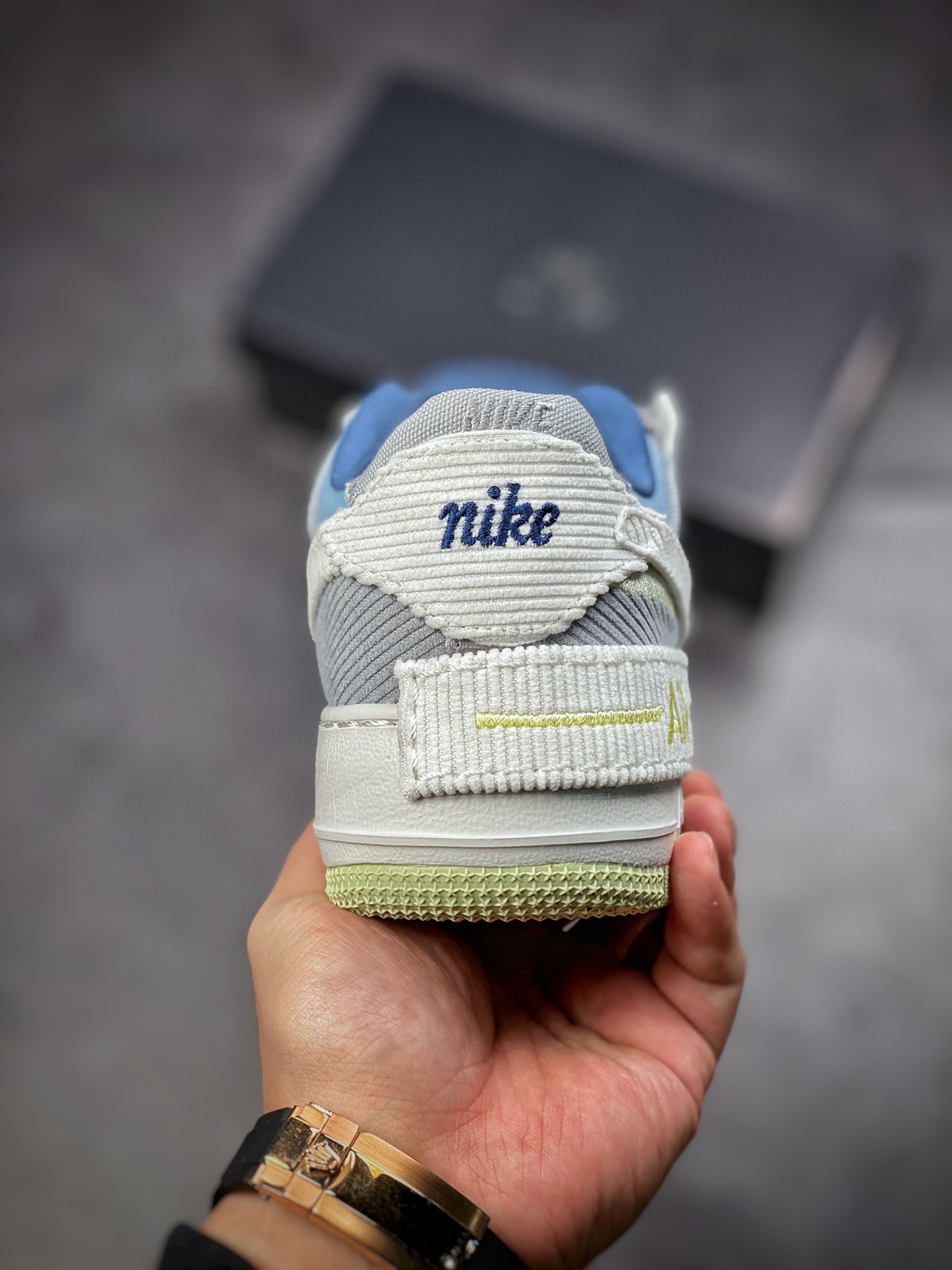 180  Nike Air Force 1 ShaDow 灯芯绒马卡龙 DQ5075-411