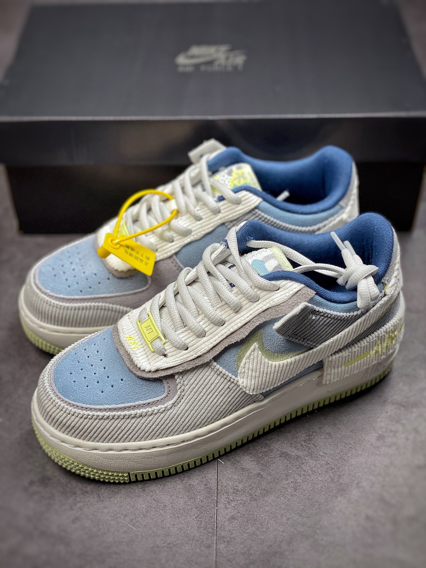 180  Nike Air Force 1 ShaDow 灯芯绒马卡龙 DQ5075-411