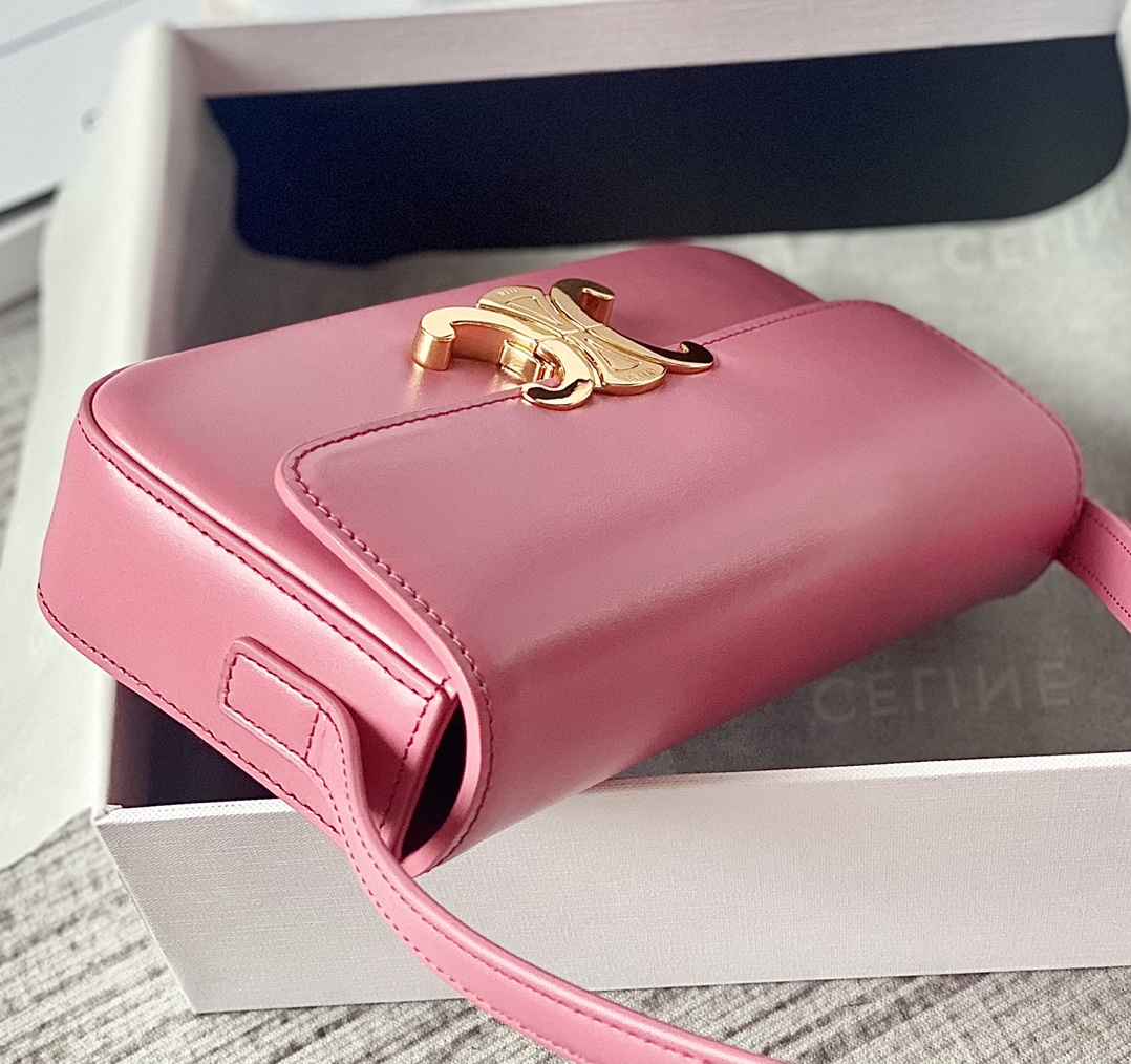 CELINE赛琳凯旋门全皮系列小牛皮肩背包194143