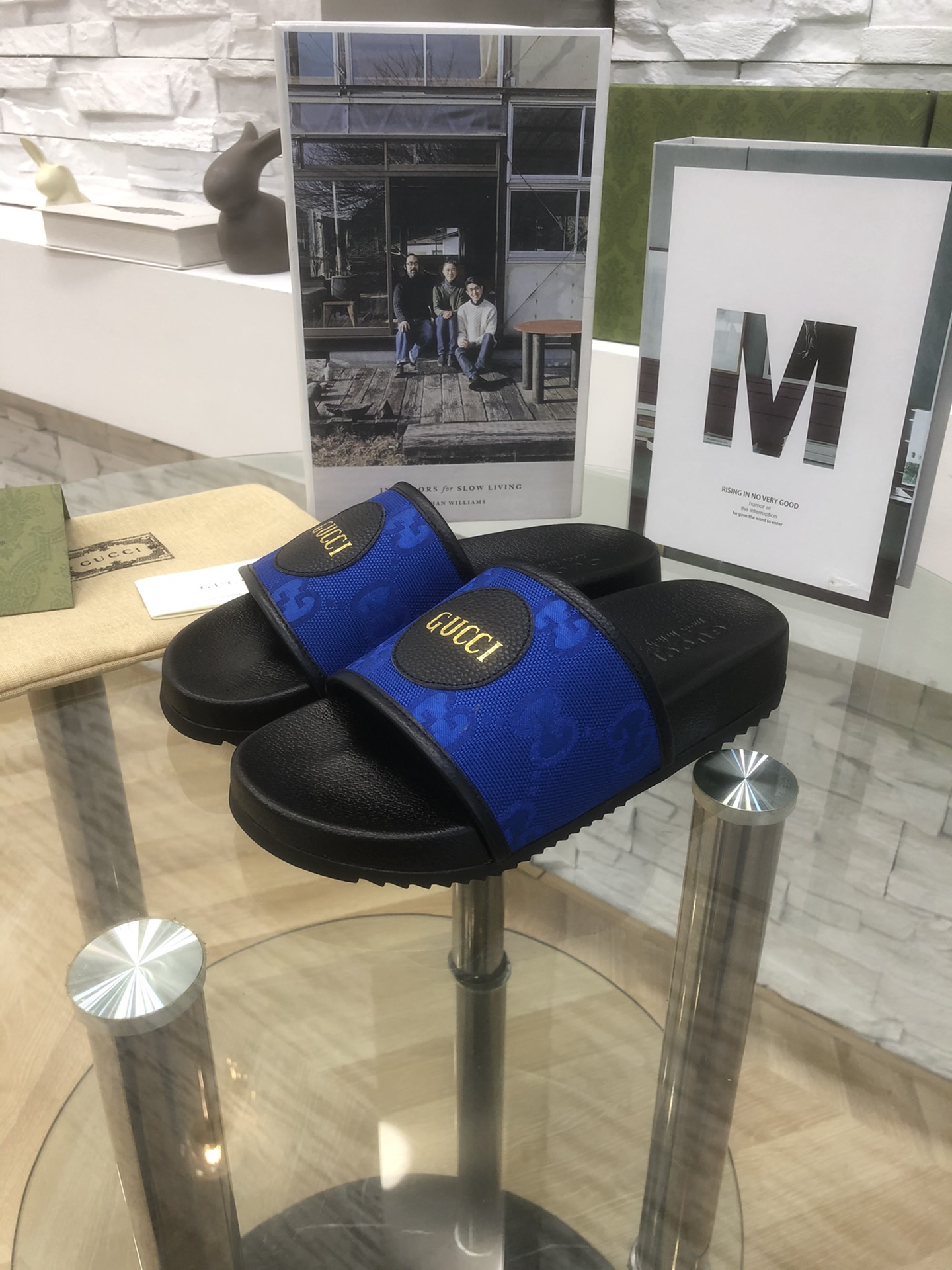 P Gucci Gucci 22SS Pantuflas casuales con logo para hombre y mujer Pantuflas Gucci Off The Grid, est