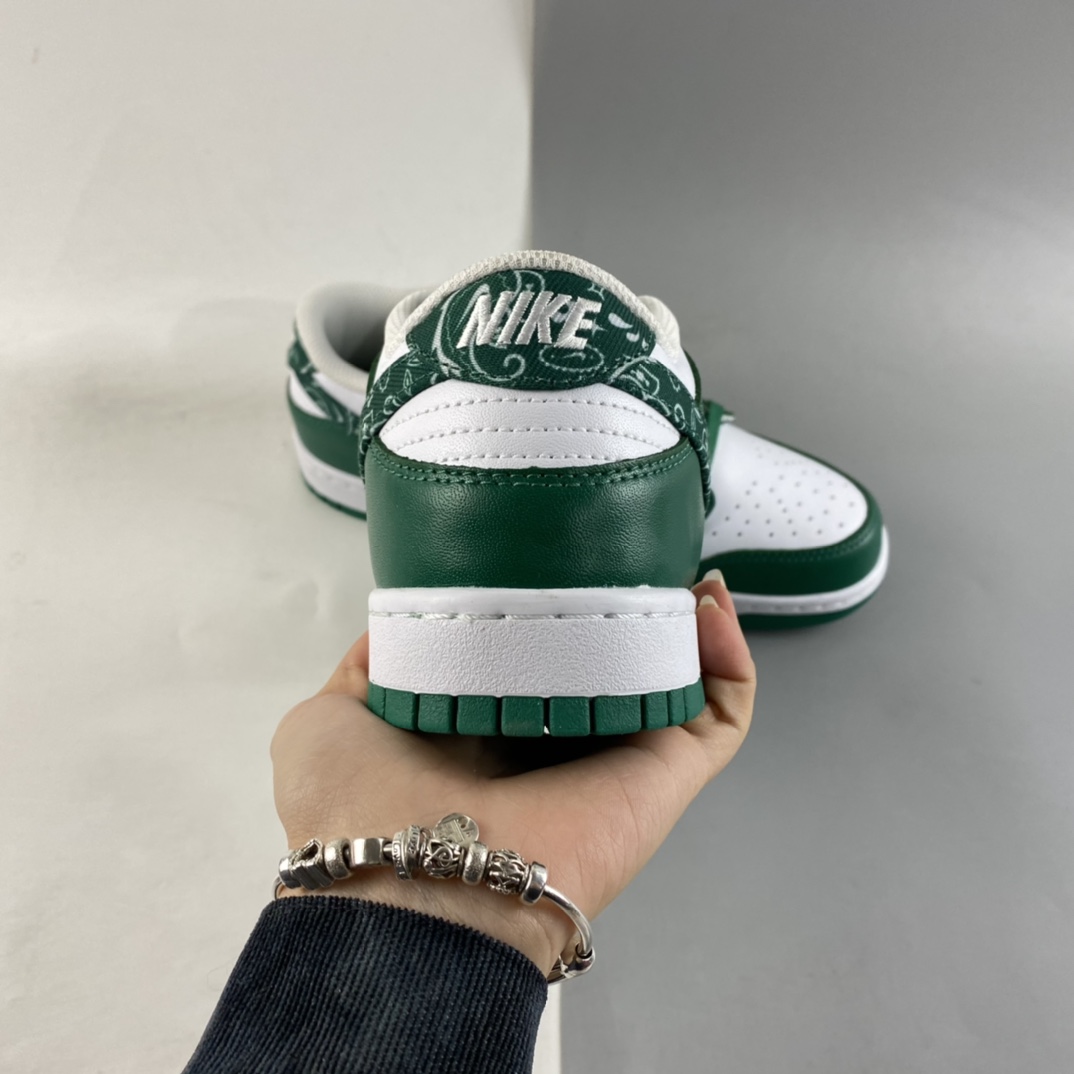 P320  Nike Dunk Low ”Green Paisley” 腰果花白绿 SB扣碎篮板时尚休闲板鞋 DH4401-102