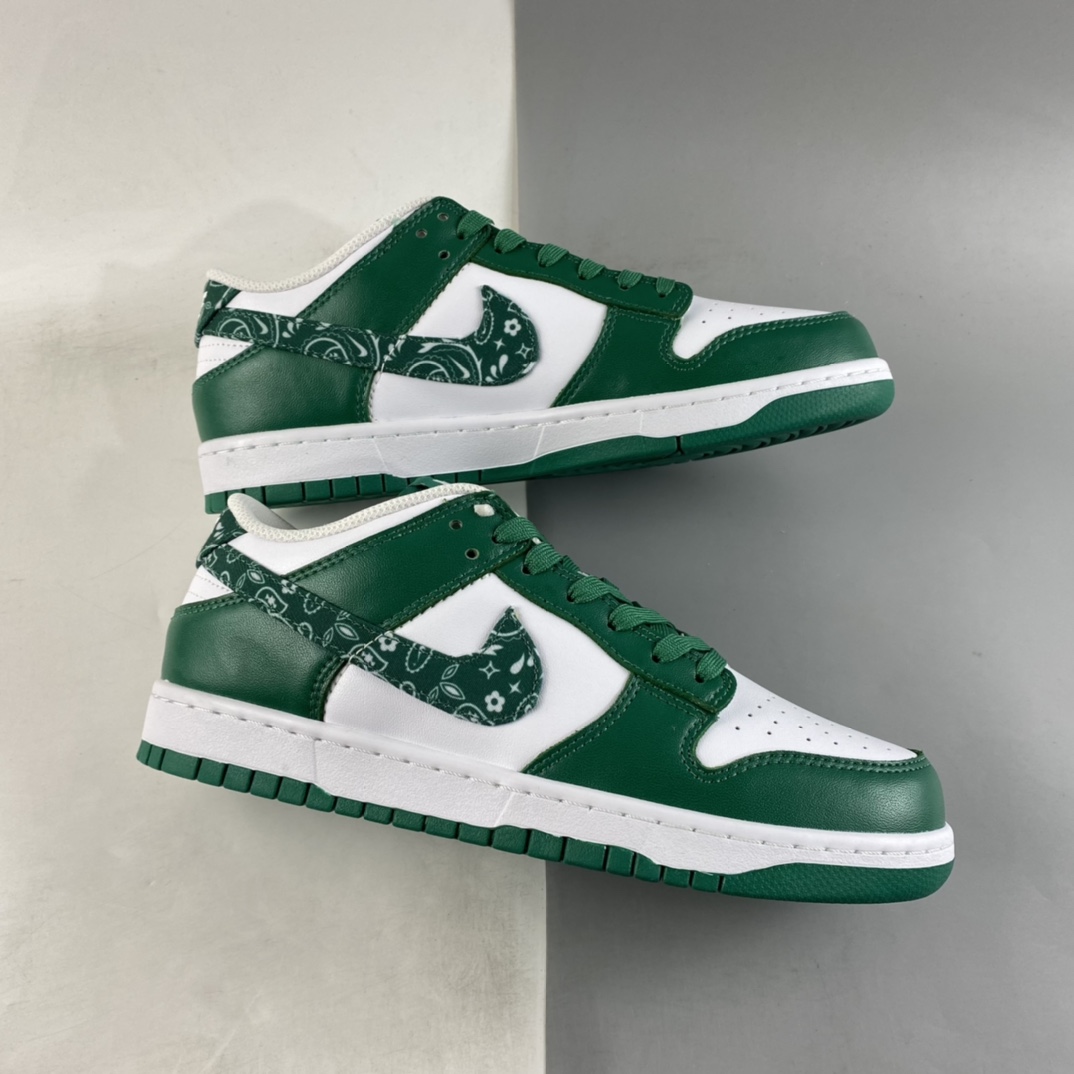 P320  Nike Dunk Low ”Green Paisley” 腰果花白绿 SB扣碎篮板时尚休闲板鞋 DH4401-102