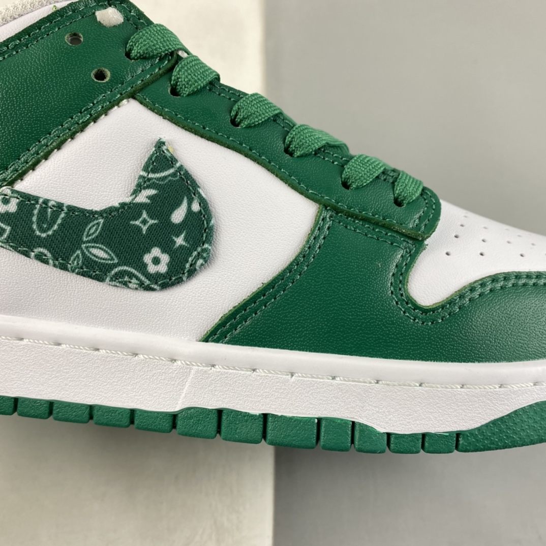 P320  Nike Dunk Low ”Green Paisley” 腰果花白绿 SB扣碎篮板时尚休闲板鞋 DH4401-102