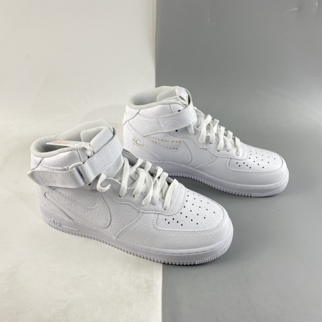 P240  驴牌 x Nike Air Force 1’07 Mid 联名定制款 空军一号中帮休闲板鞋 CQ2319-100