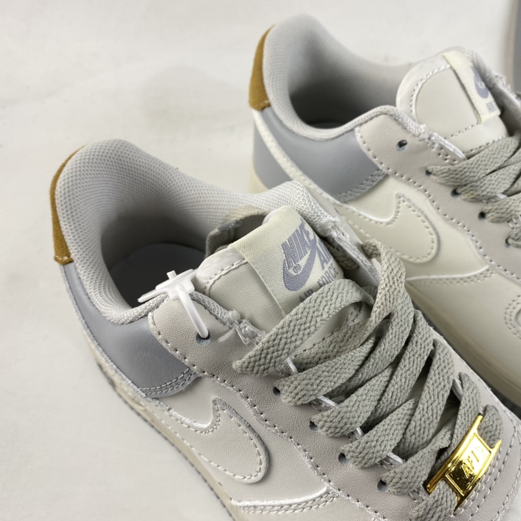 P220  Nike Air Force 1’07 Low 灰白棕色 空军一号低帮运动休闲板鞋 CW2288-702