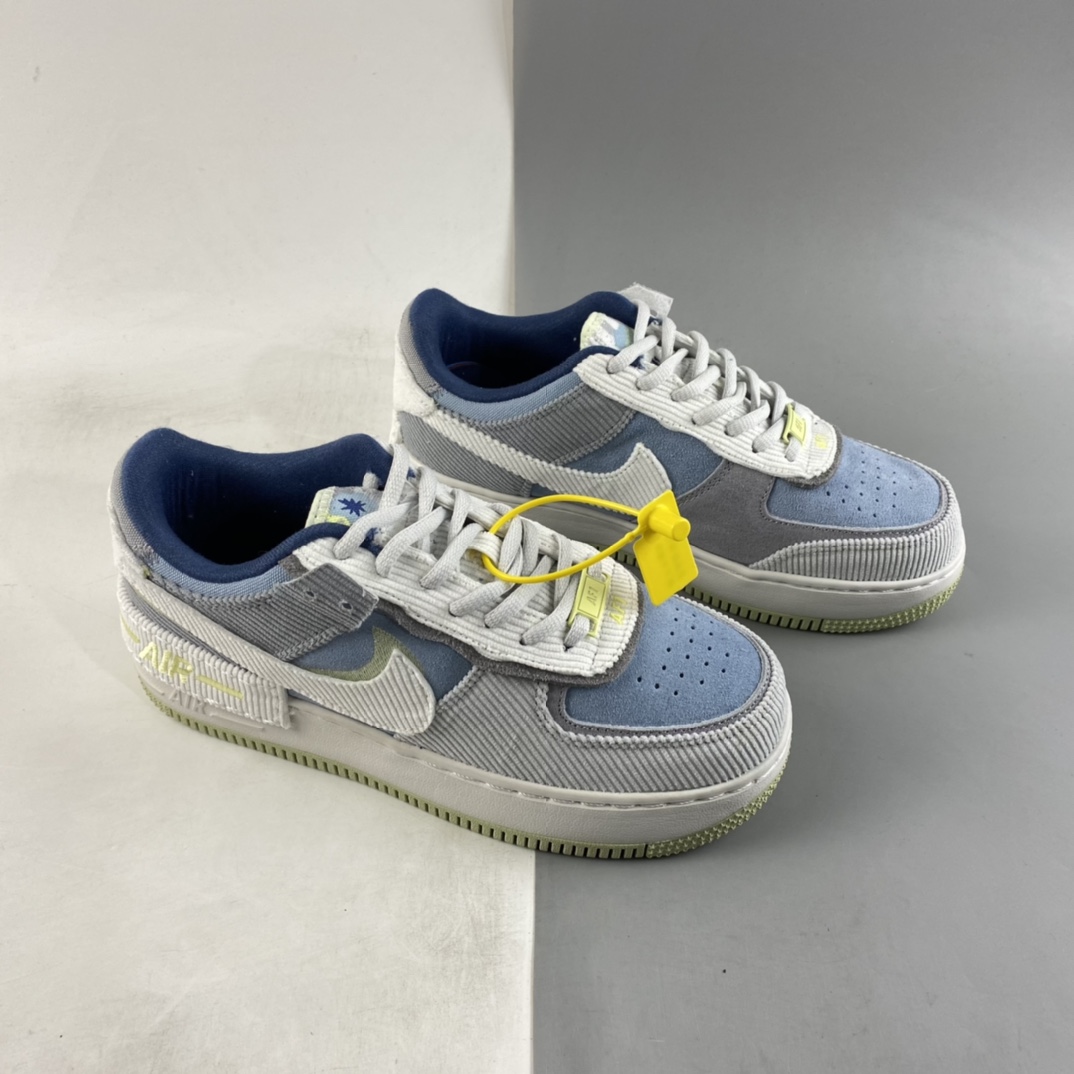 P180  Nike Air Force 1 Shadow 空军一号轻量增高低帮百搭板鞋”拼接马卡龙”DQ5075-411