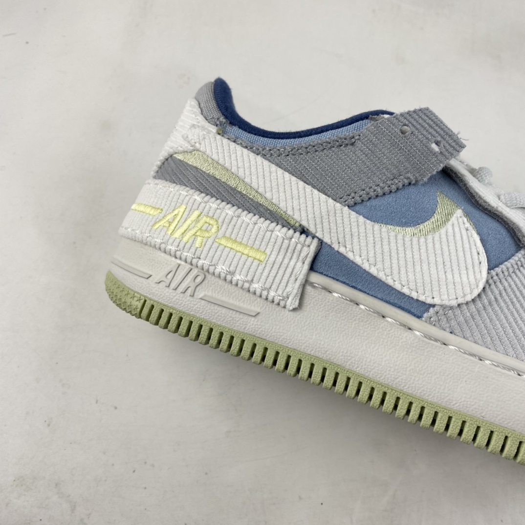 P180  Nike Air Force 1 Shadow 空军一号轻量增高低帮百搭板鞋”拼接马卡龙”DQ5075-411