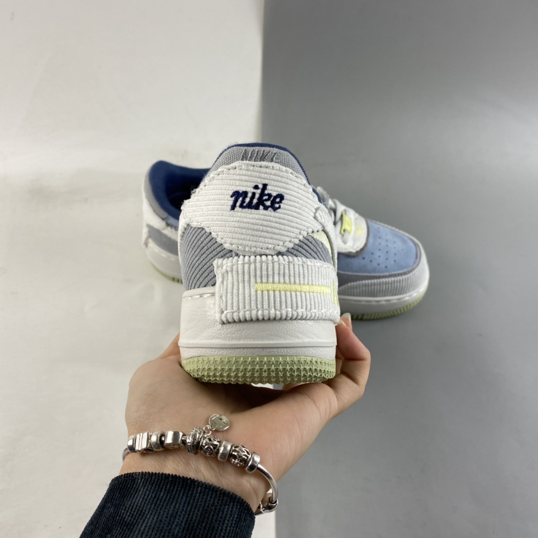 P180  Nike Air Force 1 Shadow 空军一号轻量增高低帮百搭板鞋”拼接马卡龙”DQ5075-411