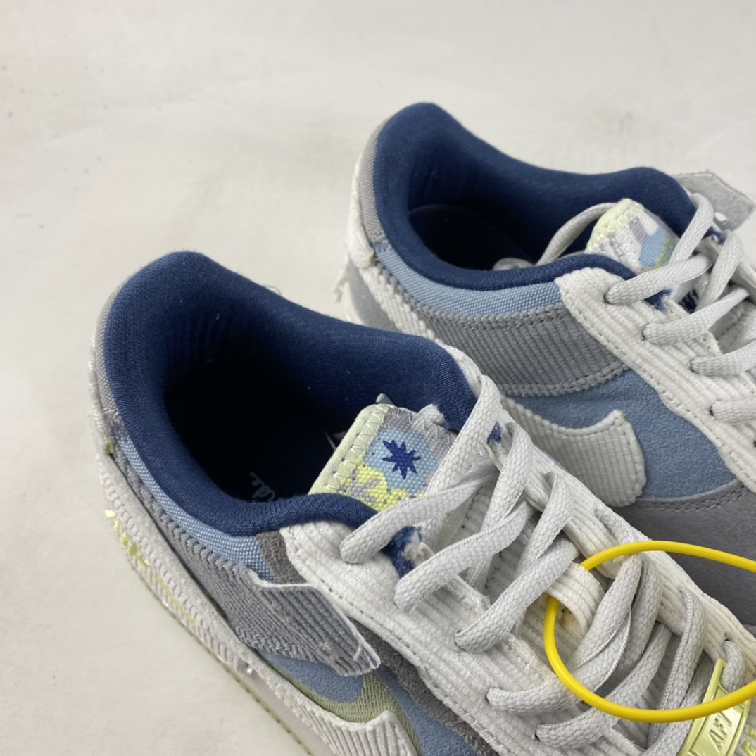 P180  Nike Air Force 1 Shadow 空军一号轻量增高低帮百搭板鞋”拼接马卡龙”DQ5075-411