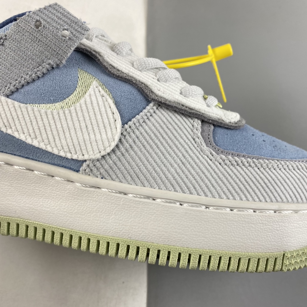P180  Nike Air Force 1 Shadow 空军一号轻量增高低帮百搭板鞋”拼接马卡龙”DQ5075-411