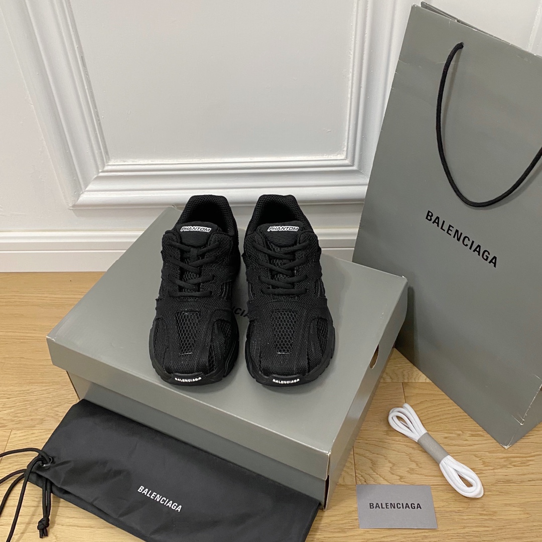 Negro BALENCIAGA · Balenciaga 2022ss nuevo HANTOM ocho generaciones 8.0 zapatillas para correr lavadas de moda zapatill…