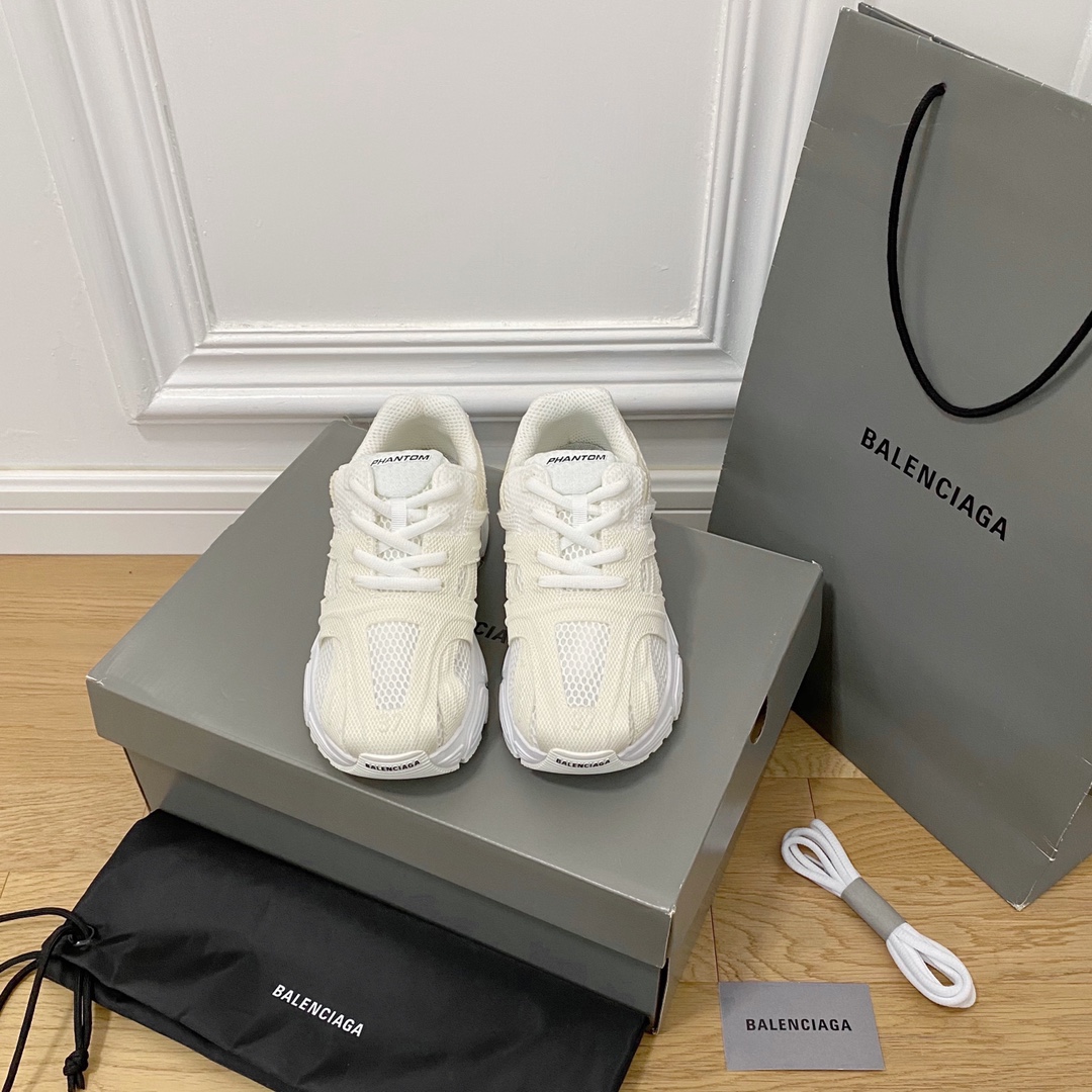 Blanco BALENCIAGA · Balenciaga 2022ss nuevo HANTOM ocho generaciones 8.0 zapatillas para correr lavadas de moda zapatil…