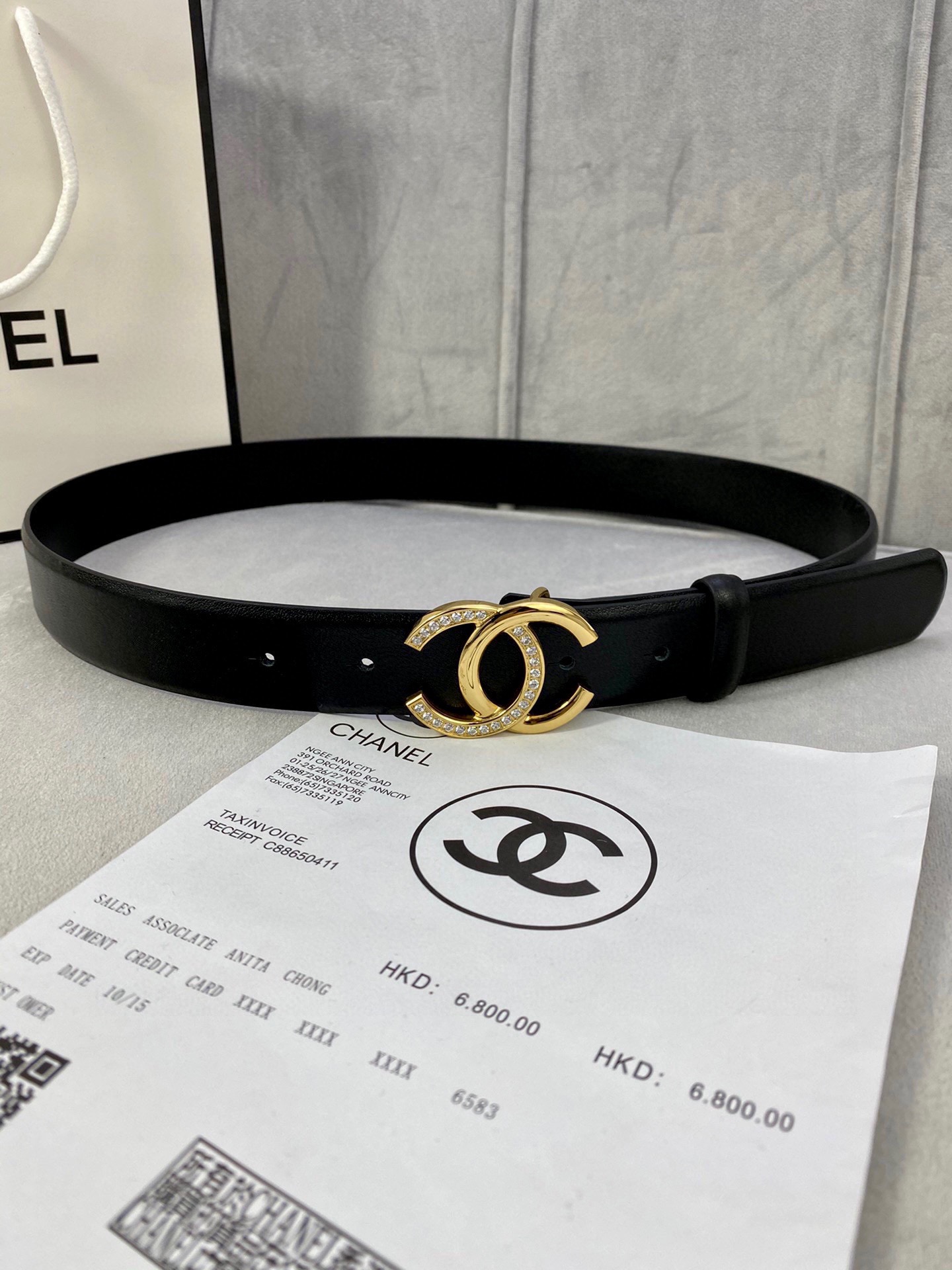 Chanel Belts Set With Diamonds Women Steel Buckle Cowhide