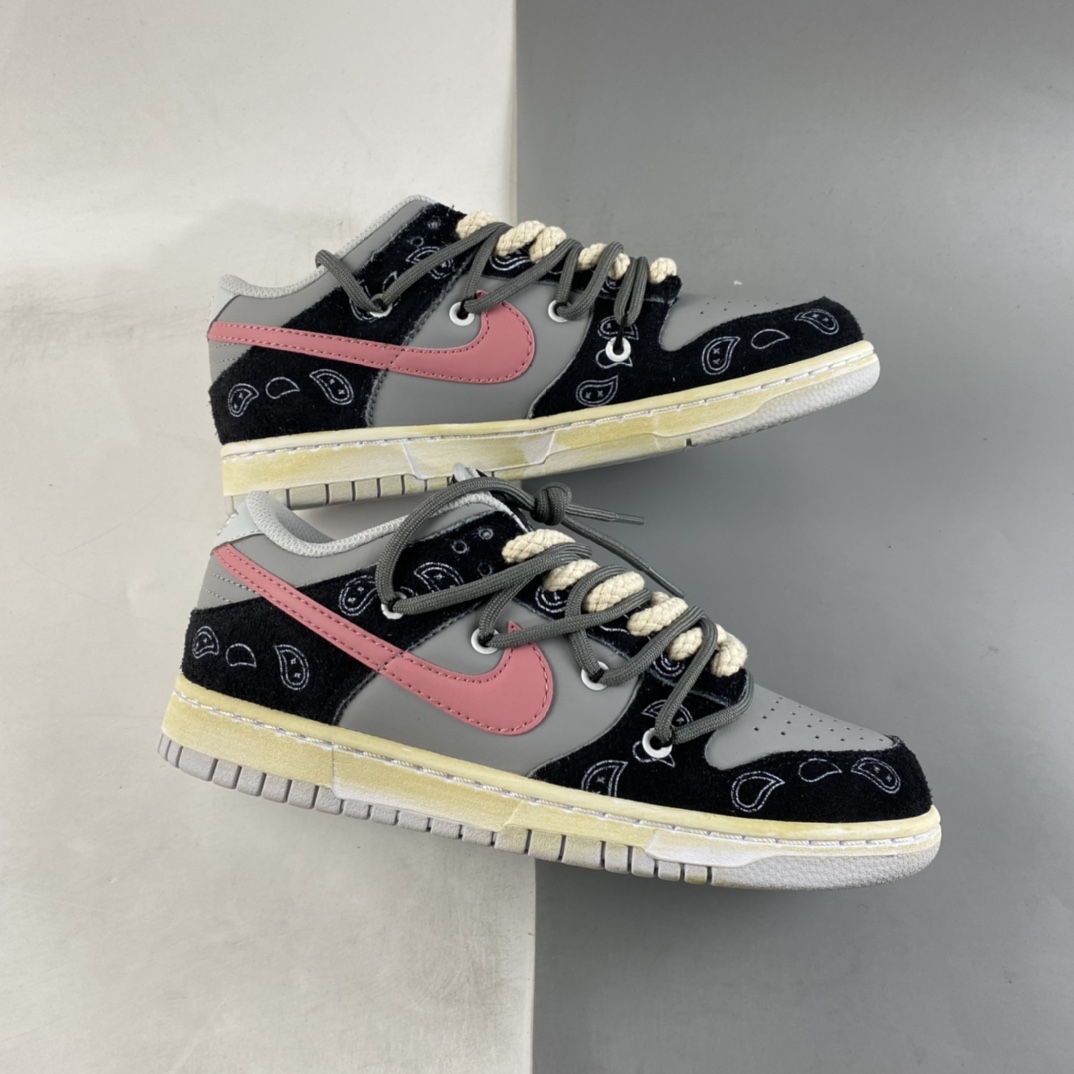 P380  Nike SB Dunk Low Prm SB ”Cashew Nut Flower” 腰果花元素 SB扣碎篮板板鞋 DH7913-001