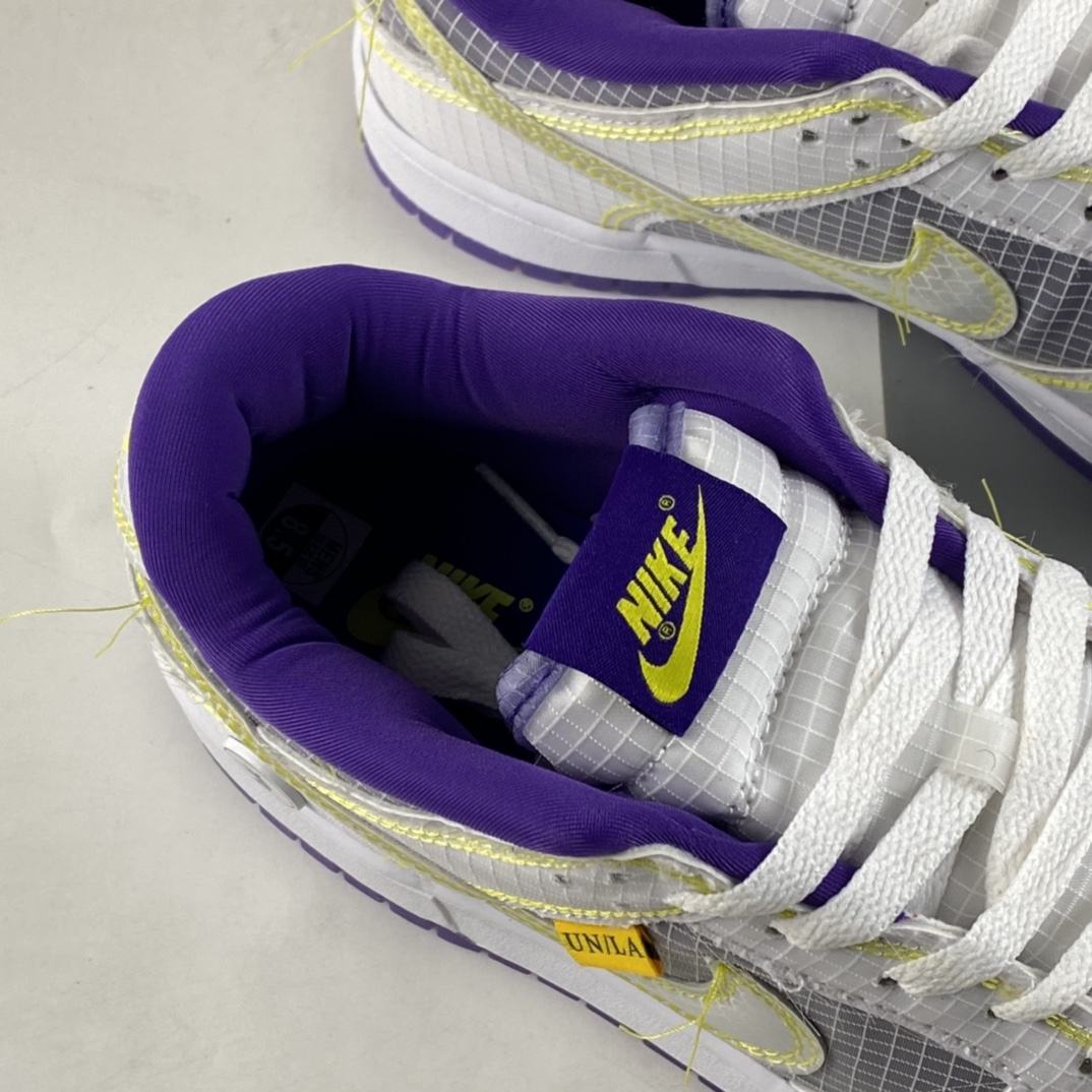 P380  Nike Dunk Low SB 低帮滑板鞋/”3%解构” 限量联名款 白黑紫 灰白紫 拼色 DJ9649-500
