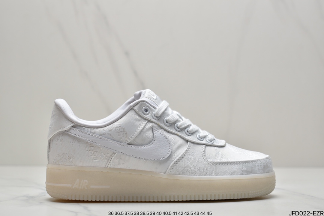170 CLOT x Fragment design x Nike Air Force 1 CZ3986-001 黑丝绸