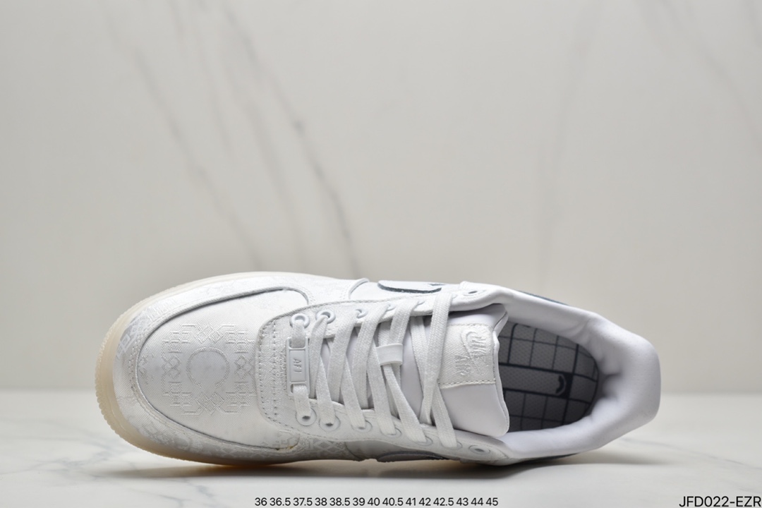 170 CLOT x Fragment design x Nike Air Force 1 CZ3986-001 黑丝绸