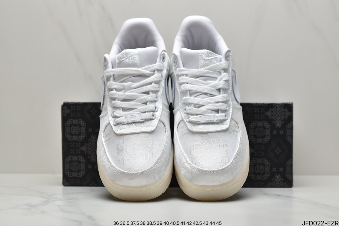 170 CLOT x Fragment design x Nike Air Force 1 CZ3986-001 黑丝绸