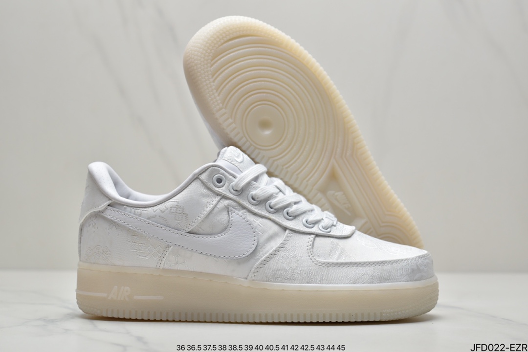 170 CLOT x Fragment design x Nike Air Force 1 CZ3986-001 黑丝绸