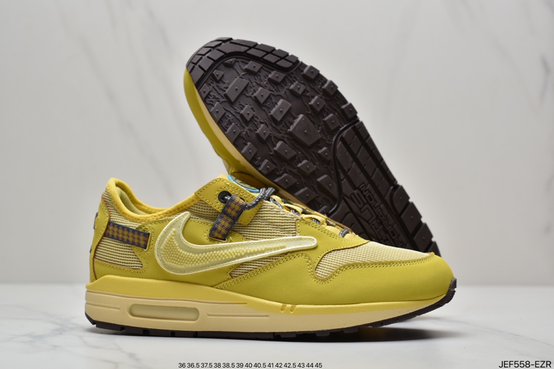 155 Travis Scott x Nike Air Max 1”Cactus Jack”改版款低帮复古百搭休闲运动慢跑鞋DO9392-200