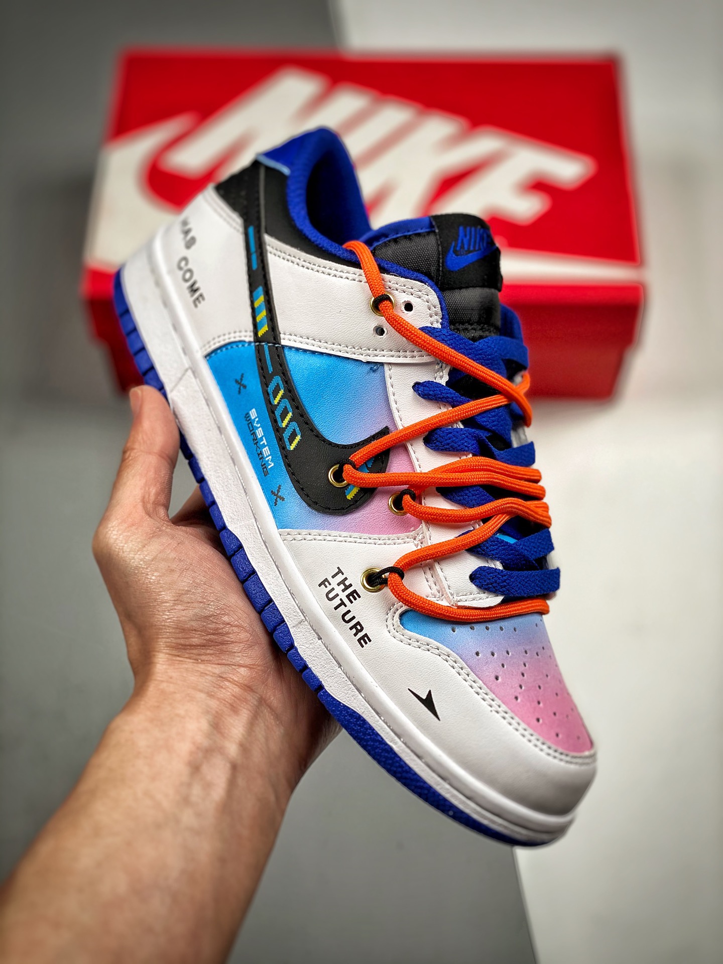 推手2 Nike Dunk Low "Retro" cordones deconstruidos, estilo Vibe desgastado, cuero, alta moda, para hombre y mujer. Número…