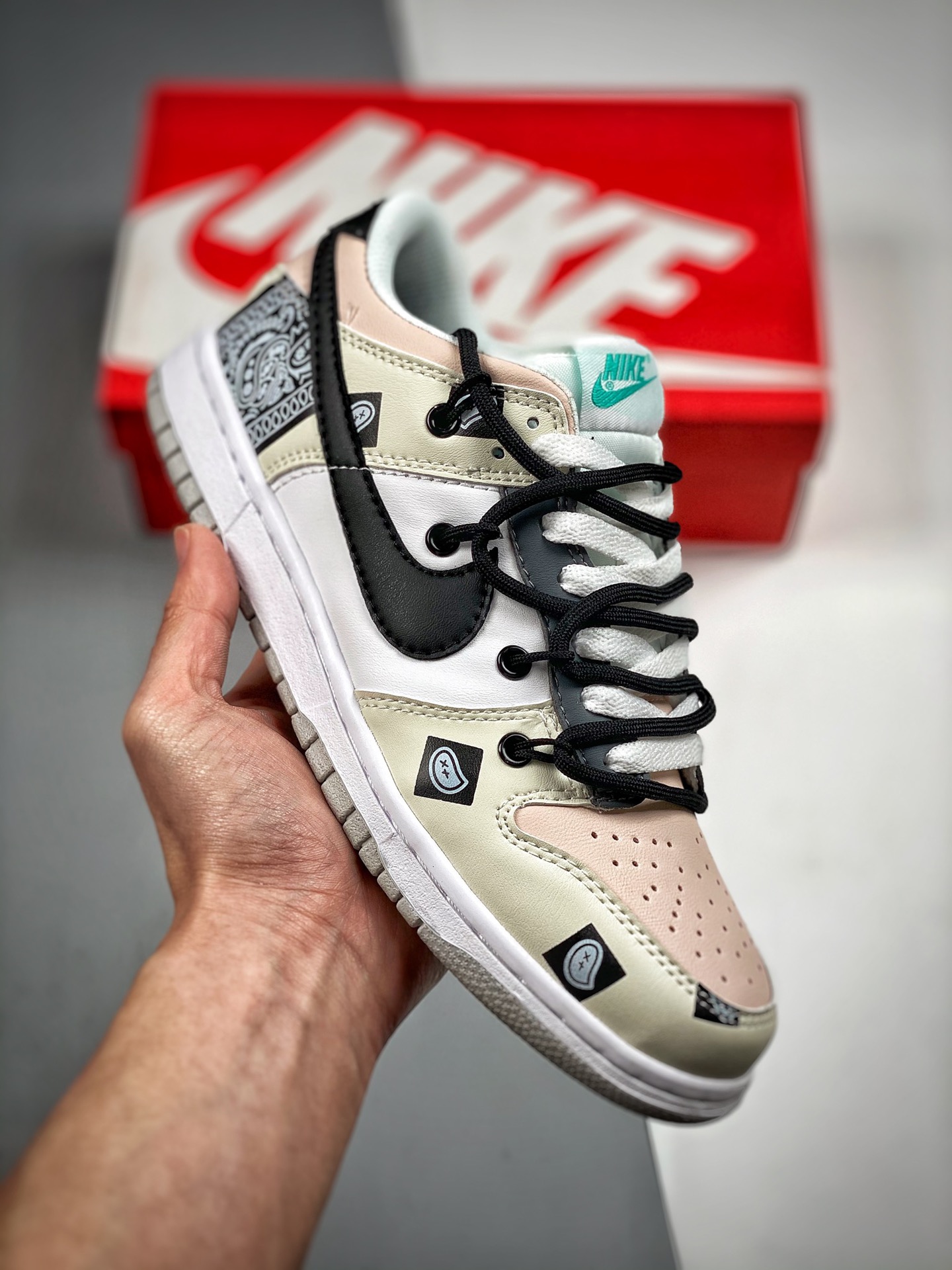 推手2 Nike Dunk Low "Retro" cordones deconstruidos, estilo Vibe desgastado, cuero, alta moda, para hombre y mujer. Número…