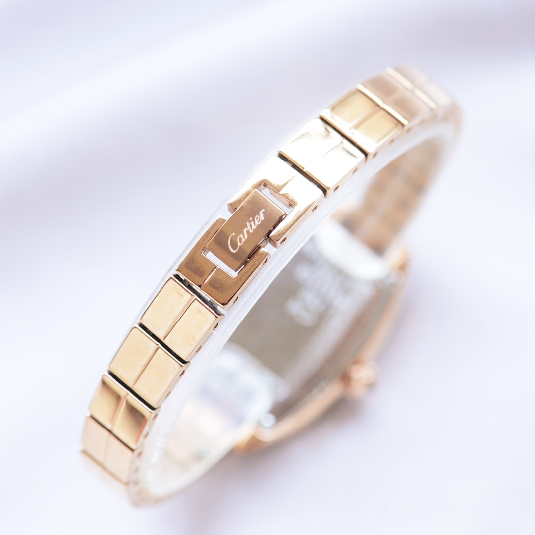卡地亚-CARTIER MINI酒桶两针半女士腕表 进口石英机芯