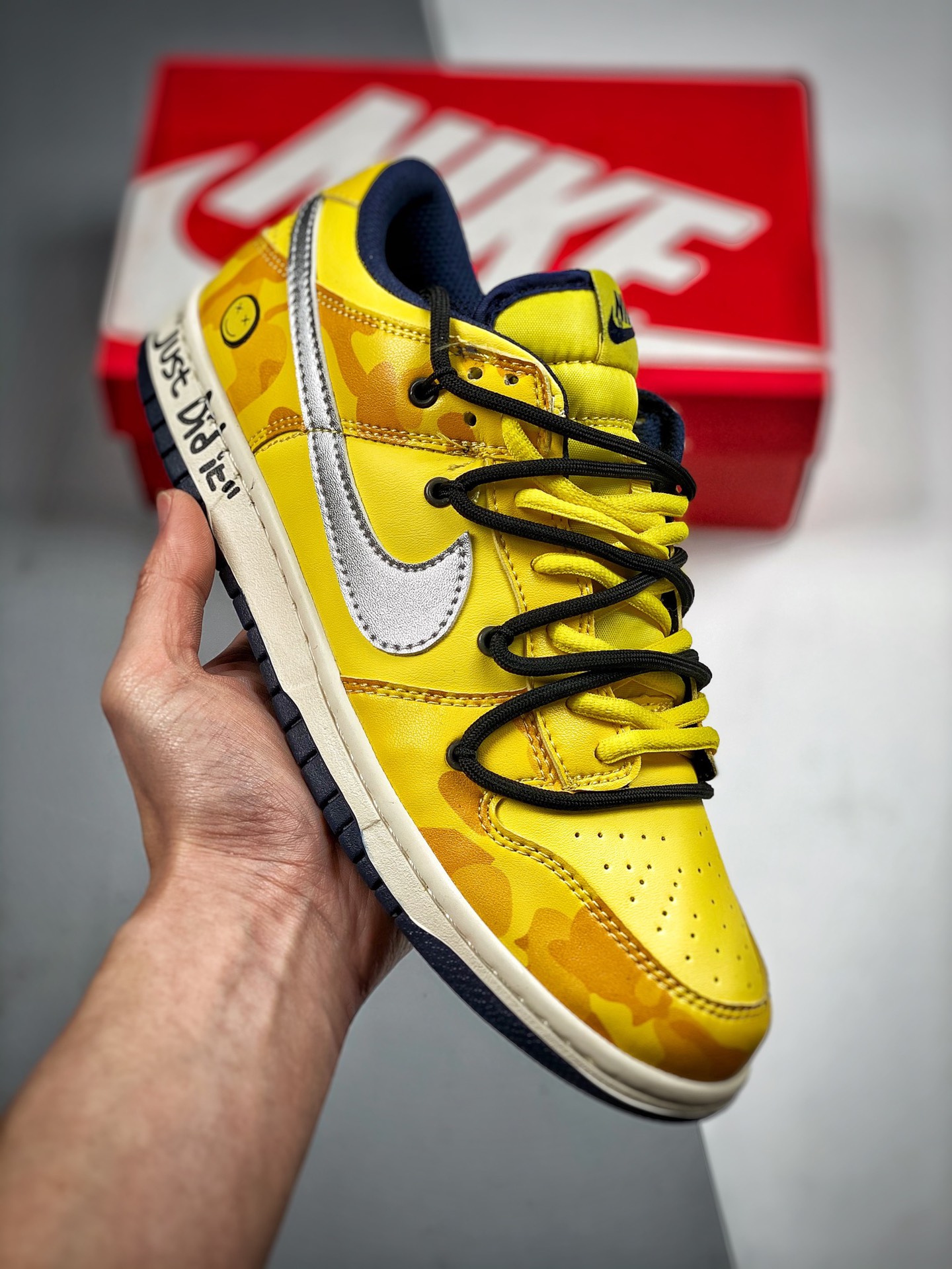 Empuje 2 Nike Dunk Low "Retro" con cordones deconstructivos, estilo Vibe envejecido, cuero, alta moda, para hombre y mu…
