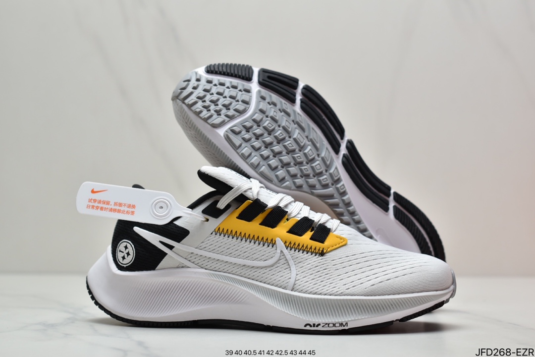 170 耐克NK Air Zoom Pegasus 38 NFL 匹兹堡钢人队 灰色 登月38代 DJ0852-001
