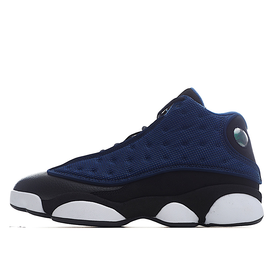 K0 纯原版本 Air Jordan 13 ” Brave Blue ” 黑蓝AJ13乔丹13 男子文化篮球鞋 DJ5982- K0 年度压轴 市售最高天花板品质 美国外贸专供订单 国内市场独家 高价原鞋购回 原数据开发 原厂公司3D真猫眼极致最大限度还原ZP 细节