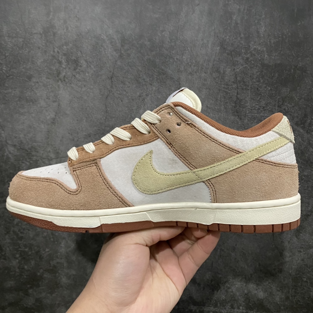 图片[2]-Dunk Low 白棕小麦DD1390-100 纯原大厂出品 原装头层材料 清洁度 电绣工艺 皮料切割干净无任何毛边 细节完美 尺码： 36 – 46-选品中心