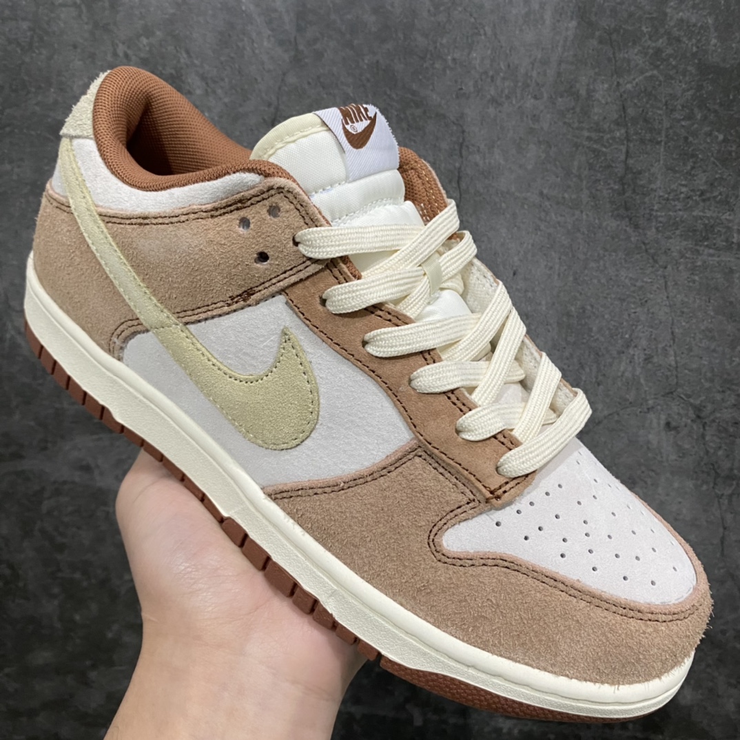 图片[3]-Dunk Low 白棕小麦DD1390-100 纯原大厂出品 原装头层材料 清洁度 电绣工艺 皮料切割干净无任何毛边 细节完美 尺码： 36 – 46-选品中心