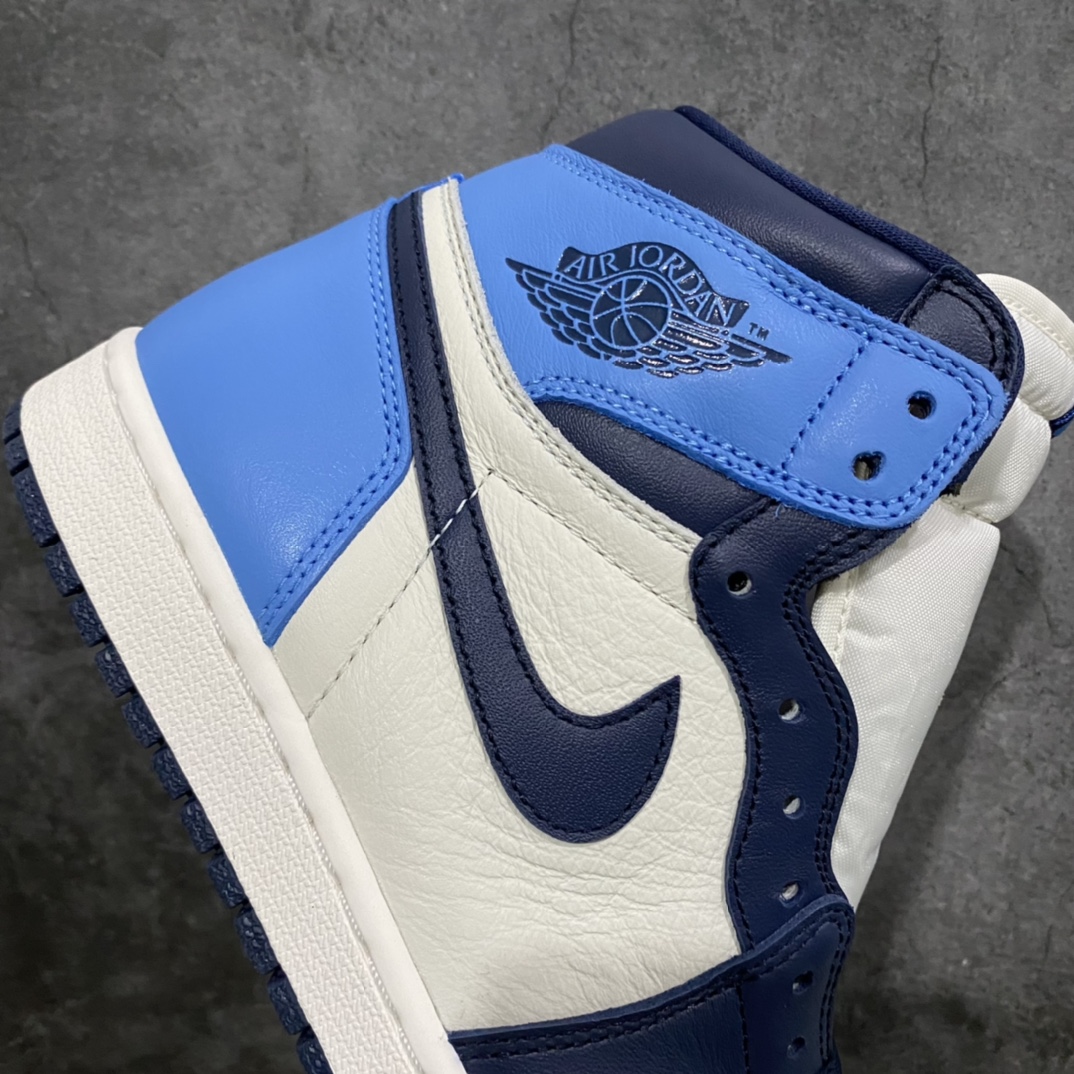 图片[7]-纯原版本Air Jordan 1 Retro “Obsidian” 高帮 黑曜石 深蓝脚趾 555088-140 原厂皮料 完美鞋型 完美清洁度 各细节均达到顶配品质 尺码：36 36.5 37.5 38 38.5 39 40 40.5 41 42 42.5 43 44 44.5 45 46-选品中心