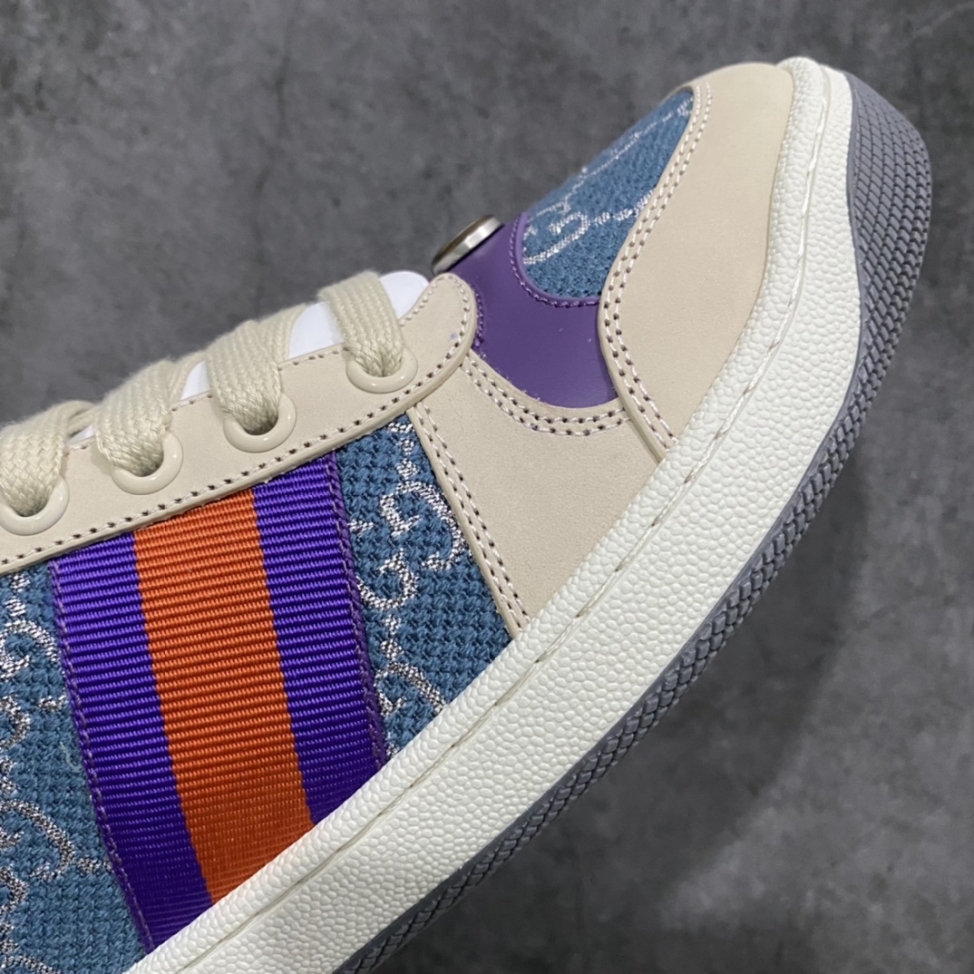 图片[8]-顶级代购版 Gucci做旧小脏鞋 ZP开发 原版开模 金属双G水晶圆柱形标 Gucci原版纹织带 真正水洗布标 鞋面擦色牛皮拼接经典双G布面料，皮面切口全油边封口工艺，原版毛巾布里细腻柔软更舒适透气，垫脚乳胶注塑一体，私模钢印，双色原版TPU大底(下层宽，上层窄) 配进口原版四边封干燥剂、原版18股鞋带，绿色盒子，与专柜配套包装一致 尺码：女34-40 男38-45-选品中心