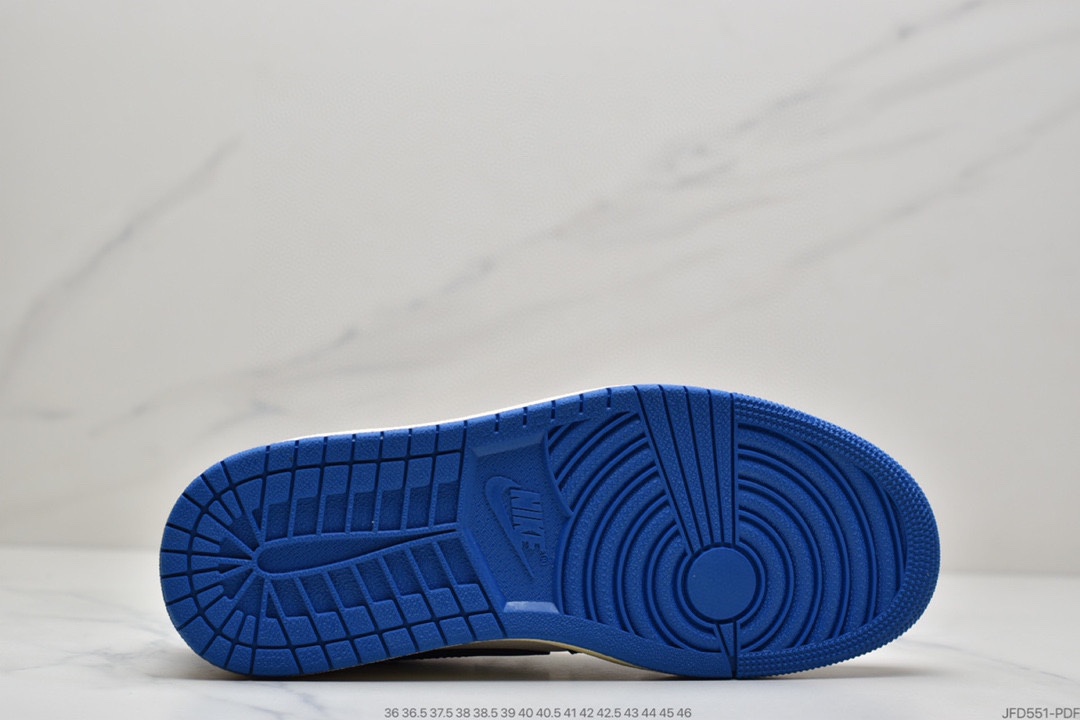 170 Travis Scott x Fragment x Air Jordan 1 Low“Military Blue”闪电倒钩高帮DM7866-140