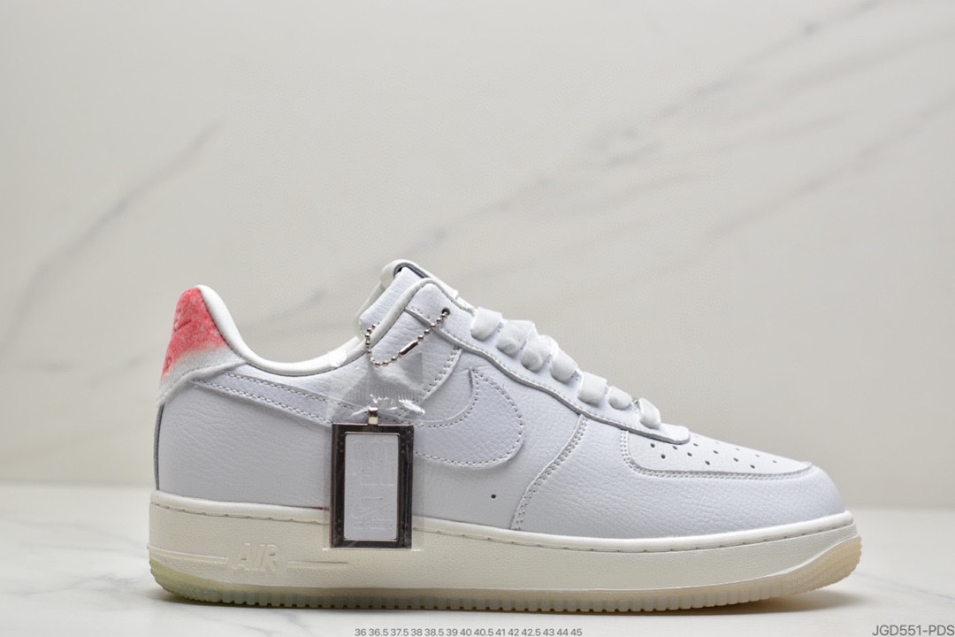 180 耐克 Nike Air Force 1 Low’Got’Em’ 白绿粉寿桃空军一号低帮休闲板鞋DC3287-111