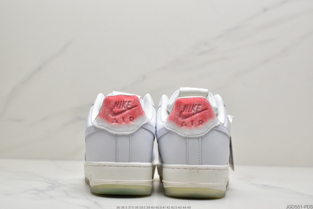 180 耐克 Nike Air Force 1 Low’Got’Em’ 白绿粉寿桃空军一号低帮休闲板鞋DC3287-111